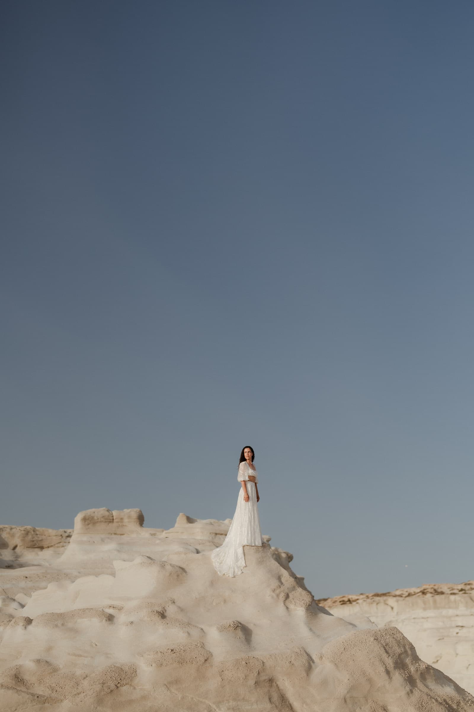 Xavier & Andrea – elopement in Milos | Sarakiniko-45