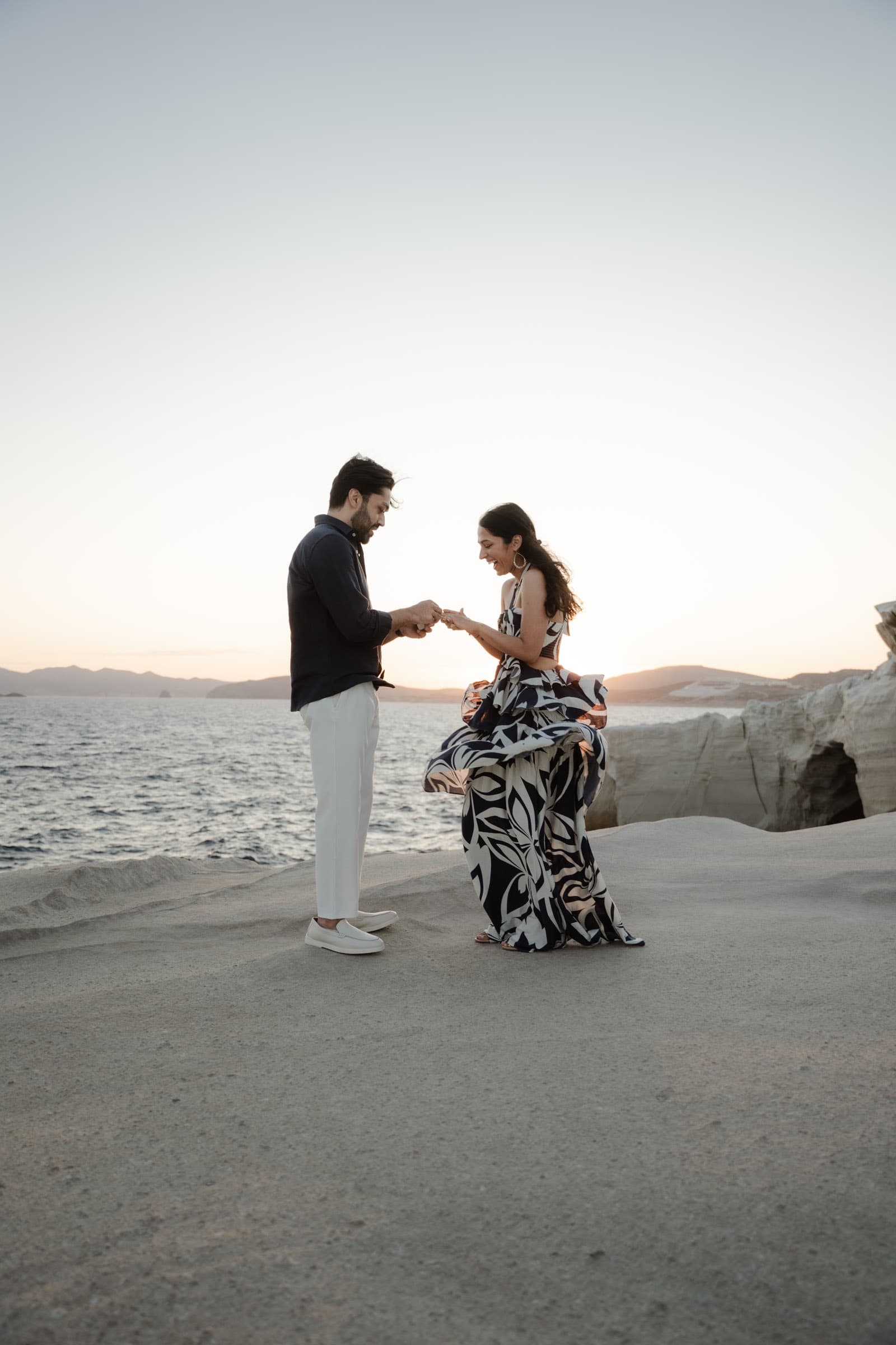 Mayur & Aarushi Proposals in Santorini-13
