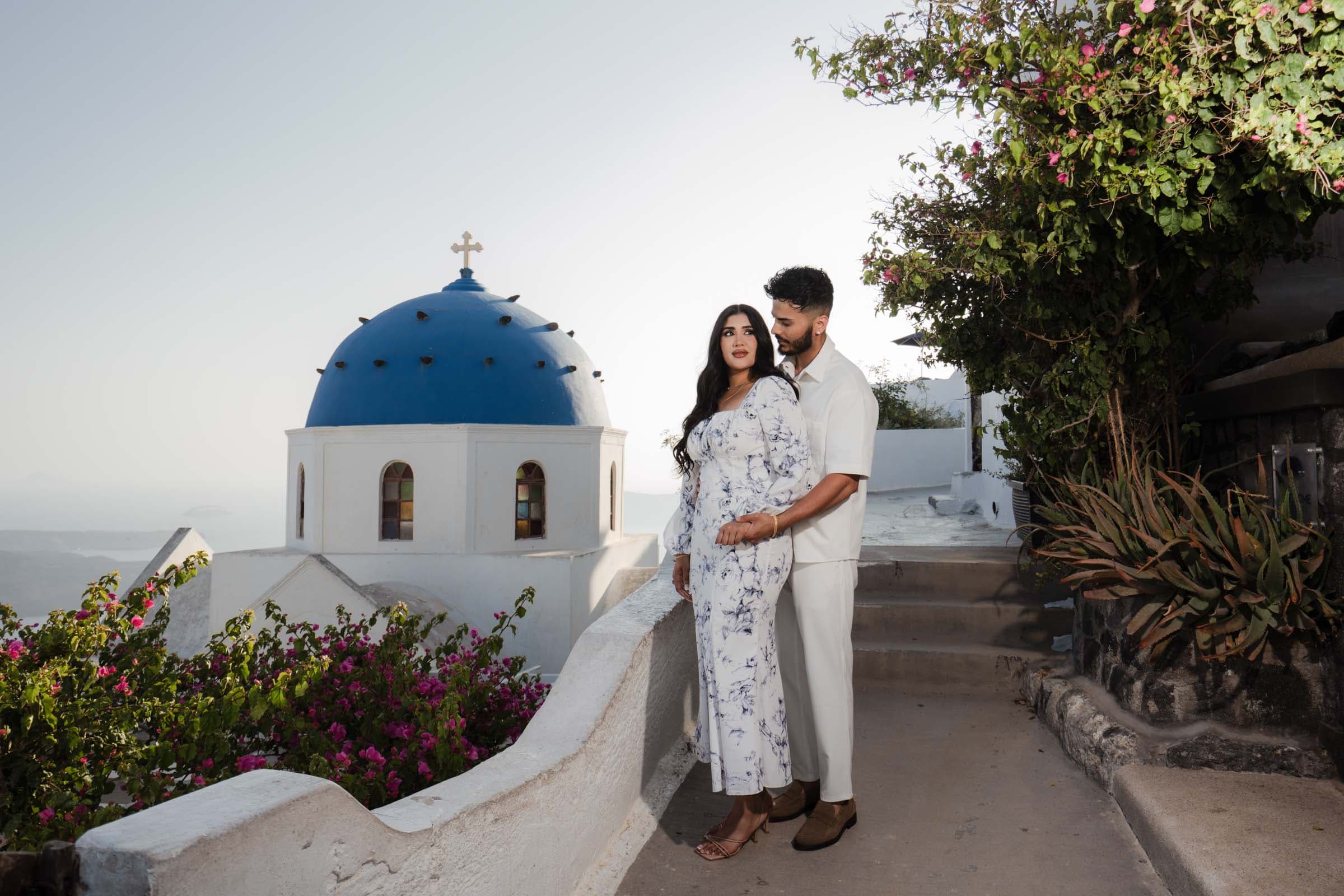 Amitoj & Nav – Santorini Proposal at The Edge Restaurant Proposals in Santorini-1