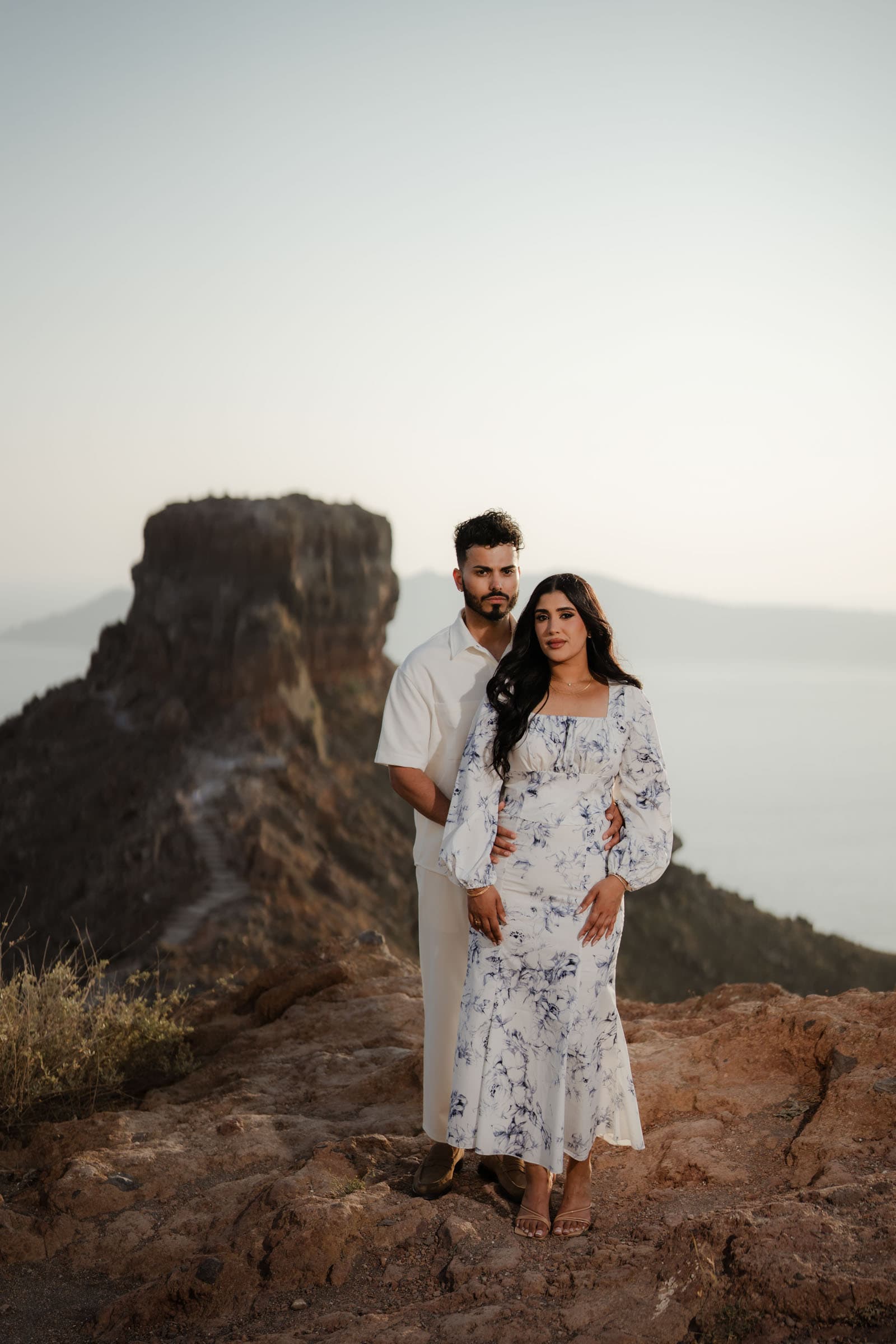 Amitoj & Nav – Santorini Proposal at The Edge Restaurant Proposals in Santorini-11