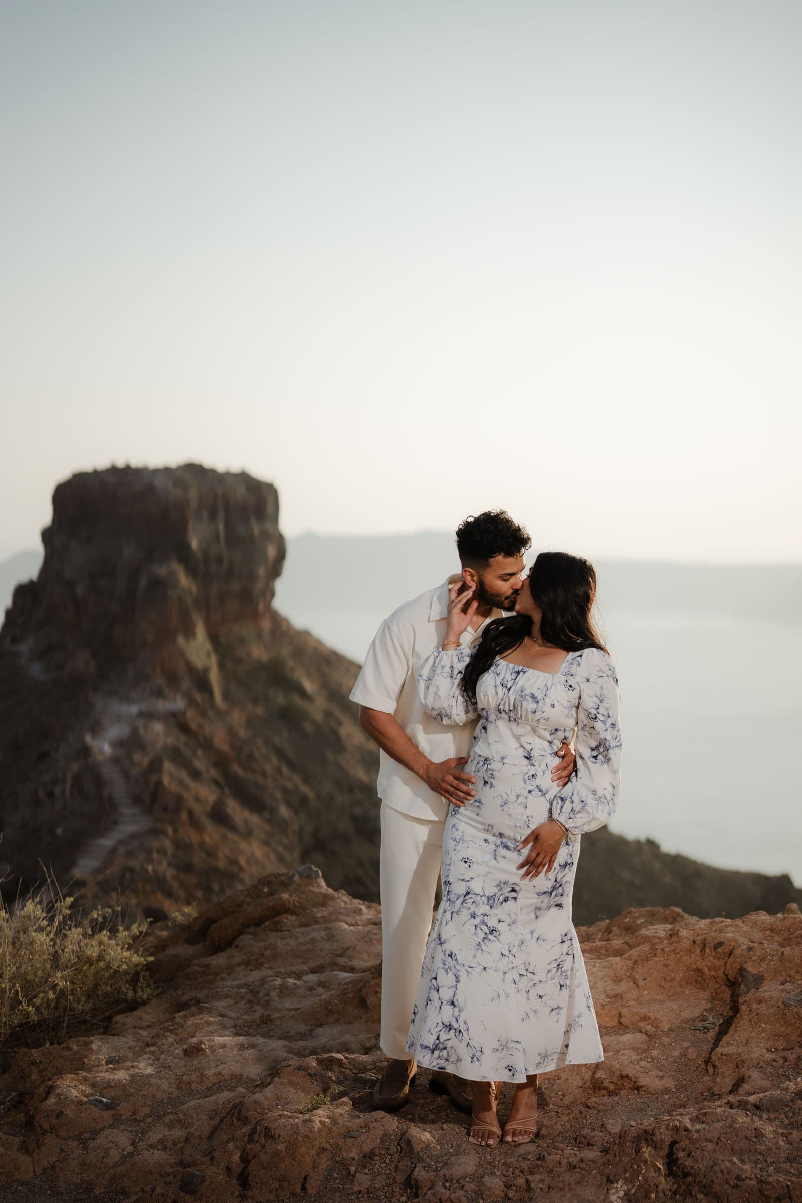 Amitoj & Nav – Santorini Proposal at The Edge Restaurant Proposals in Santorini-12