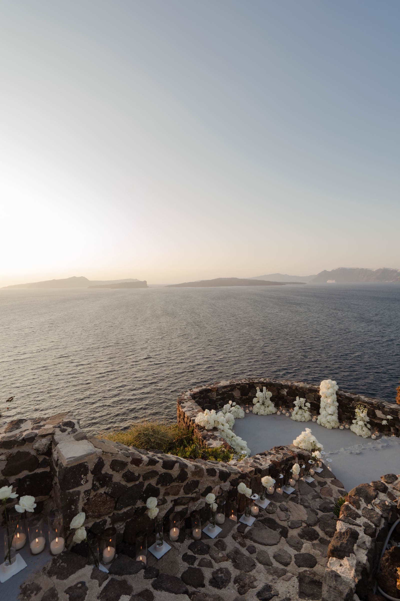 Amitoj & Nav – Santorini Proposal at The Edge Restaurant Proposals in Santorini-14