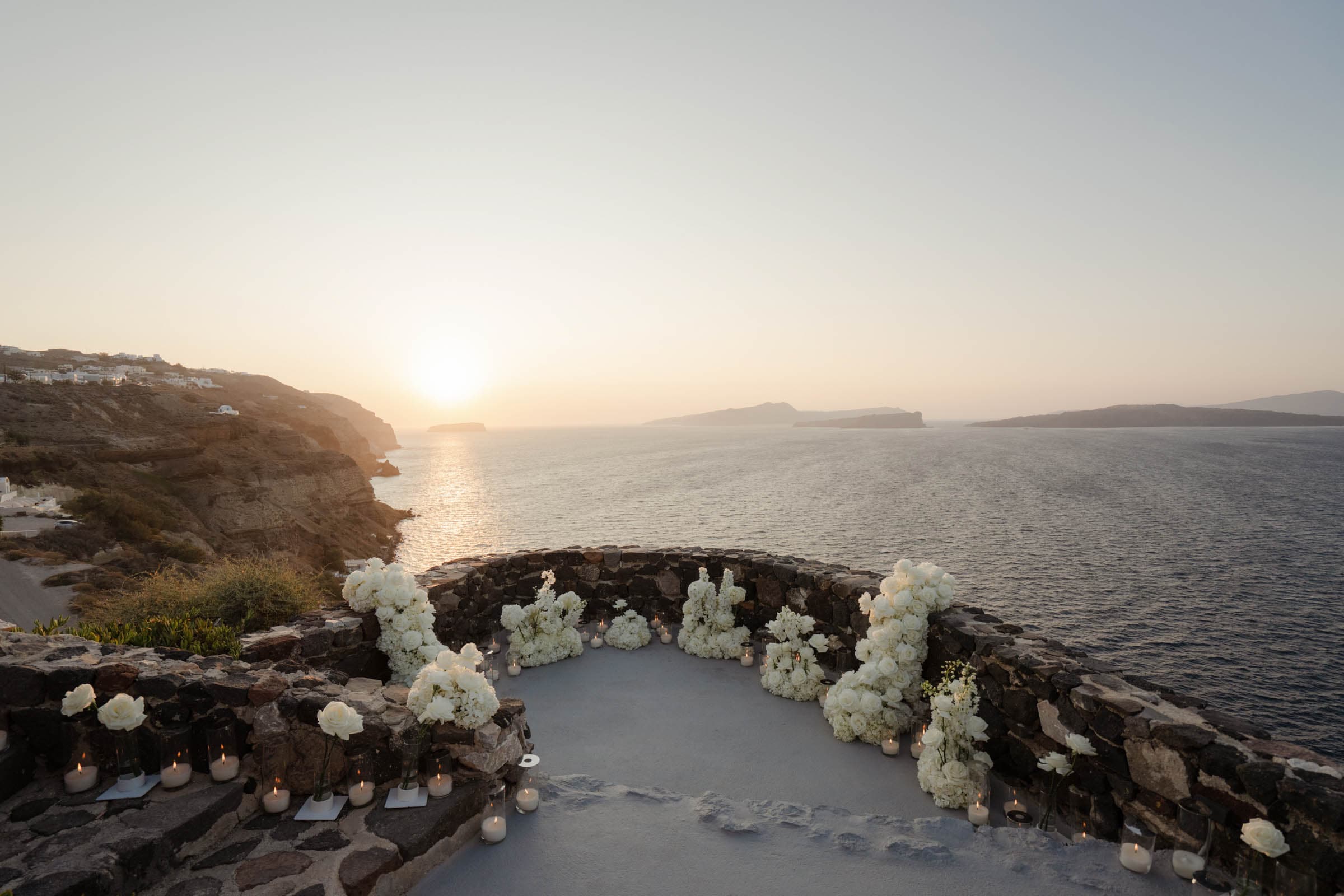 Amitoj & Nav – Santorini Proposal at The Edge Restaurant Proposals in Santorini-16