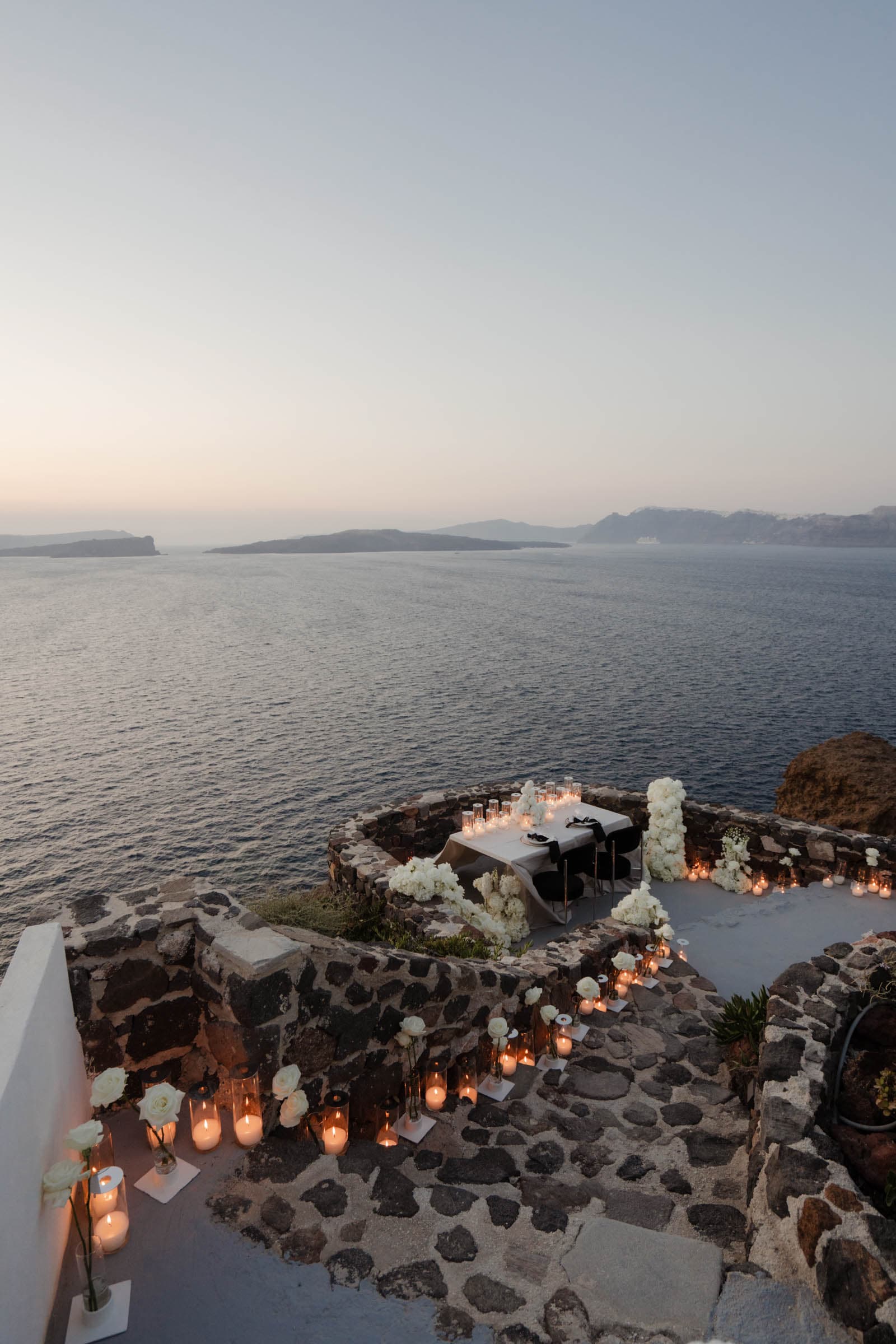 Amitoj & Nav – Santorini Proposal at The Edge Restaurant Proposals in Santorini-28