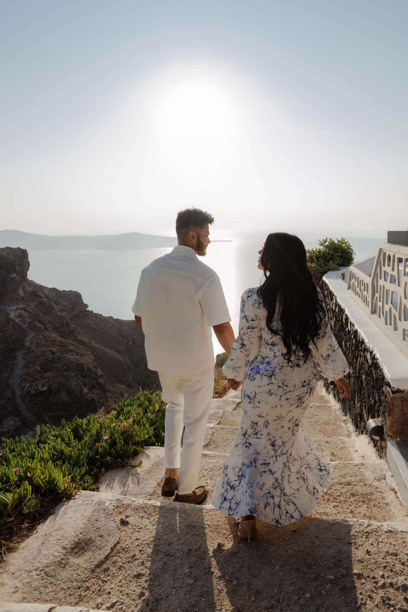 Amitoj & Nav – Santorini Proposal at The Edge Restaurant Proposals in Santorini-3