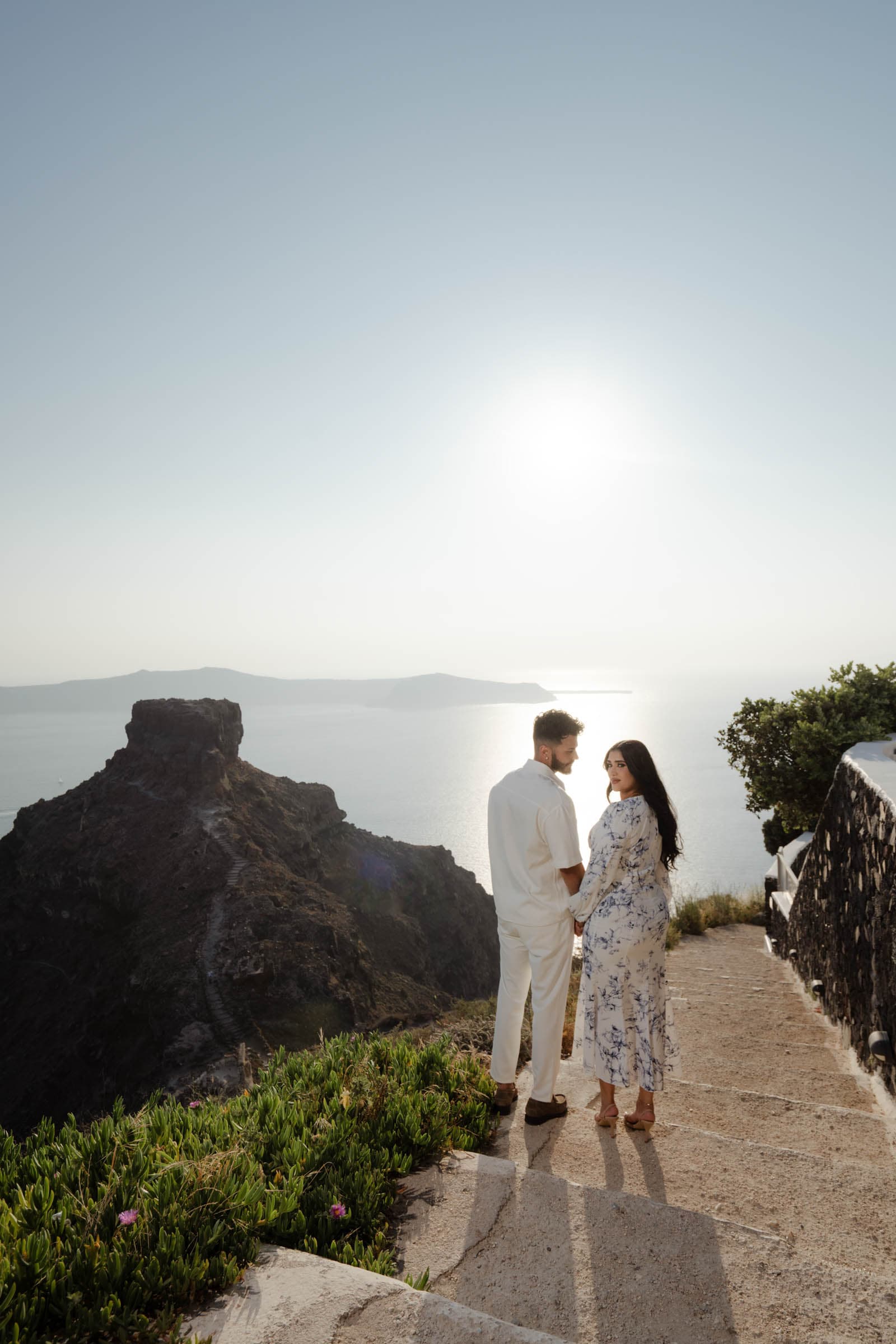 Amitoj & Nav – Santorini Proposal at The Edge Restaurant Proposals in Santorini-4