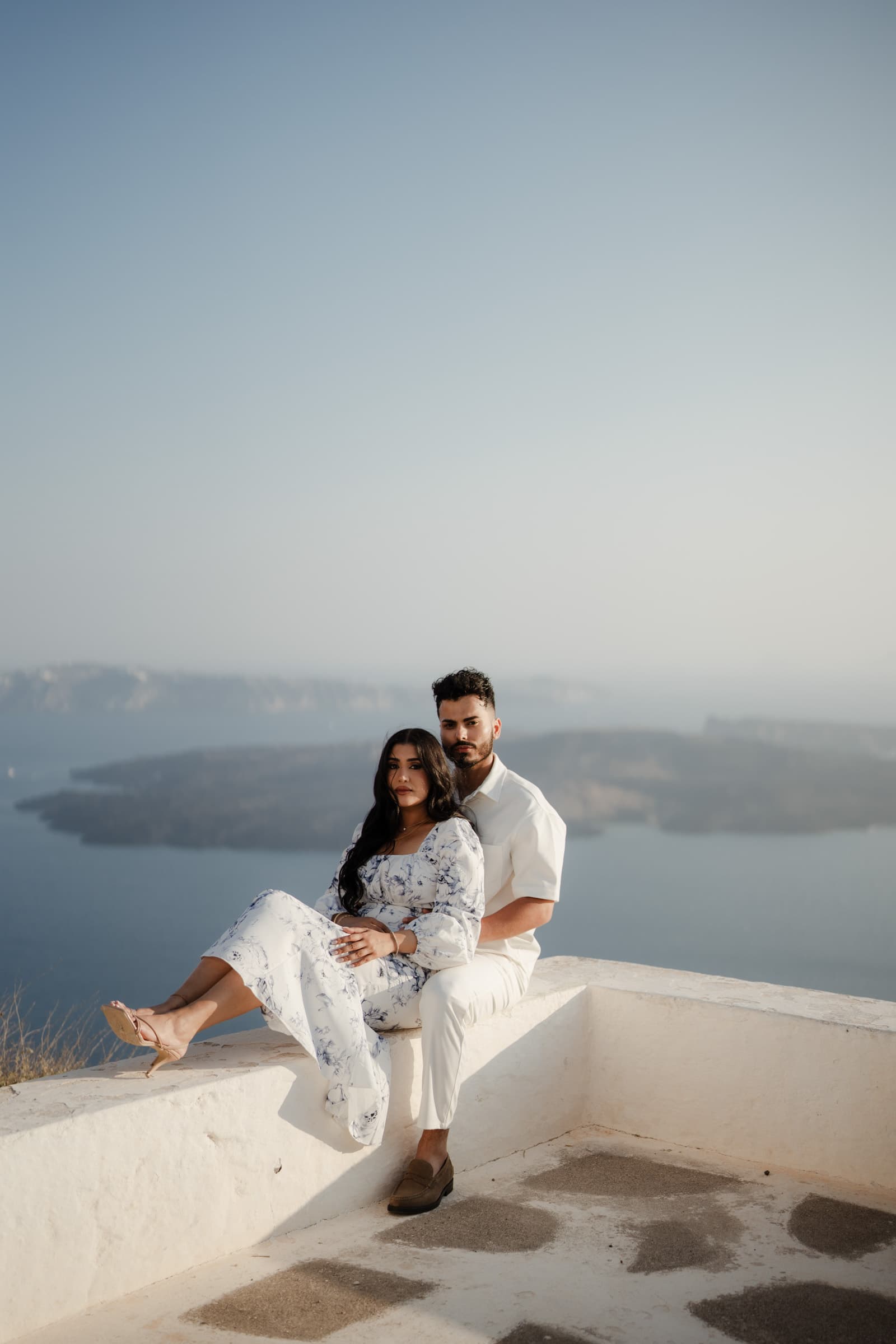 Amitoj & Nav – Santorini Proposal at The Edge Restaurant Proposals in Santorini-7