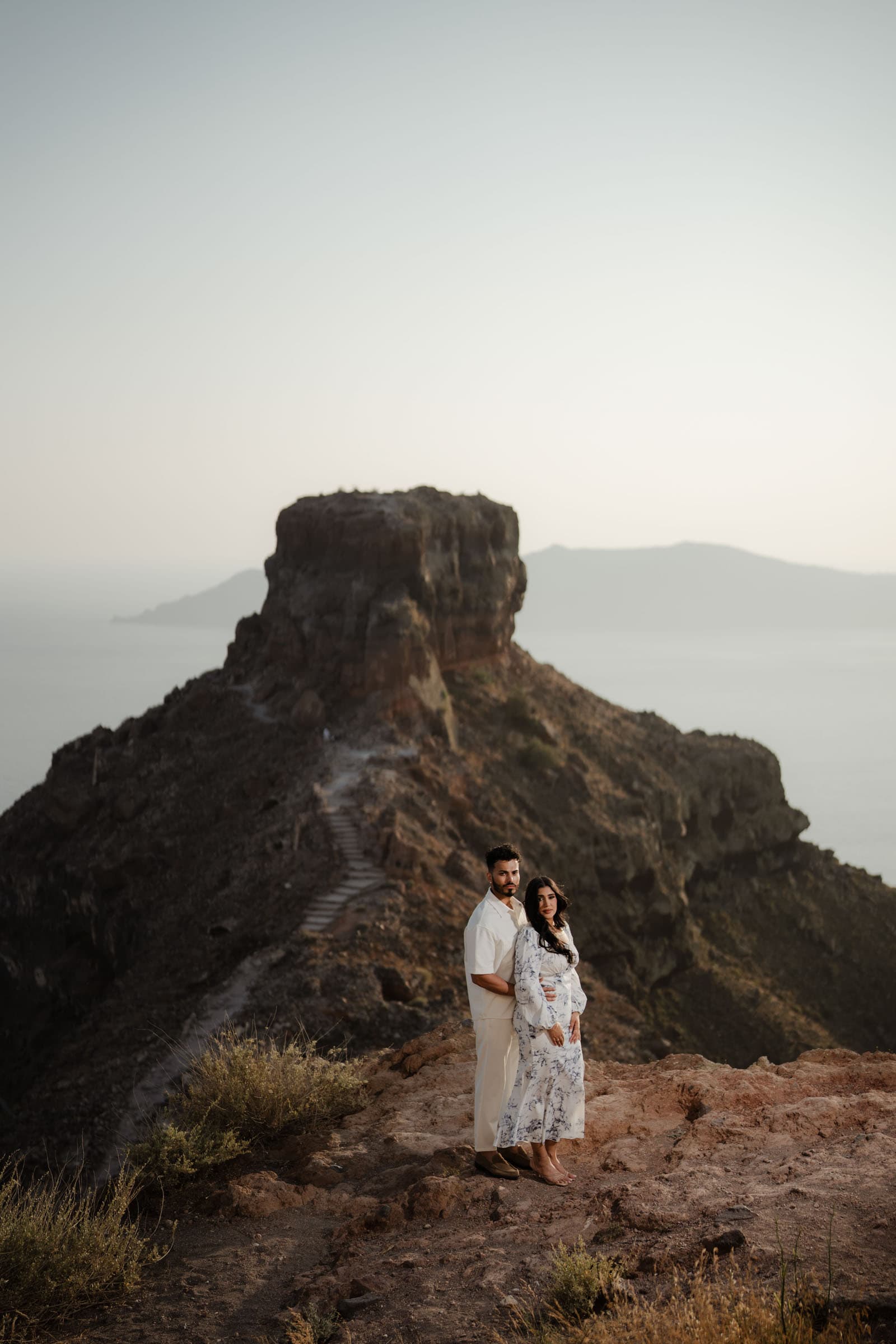 Amitoj & Nav – Santorini Proposal at The Edge Restaurant Proposals in Santorini-9