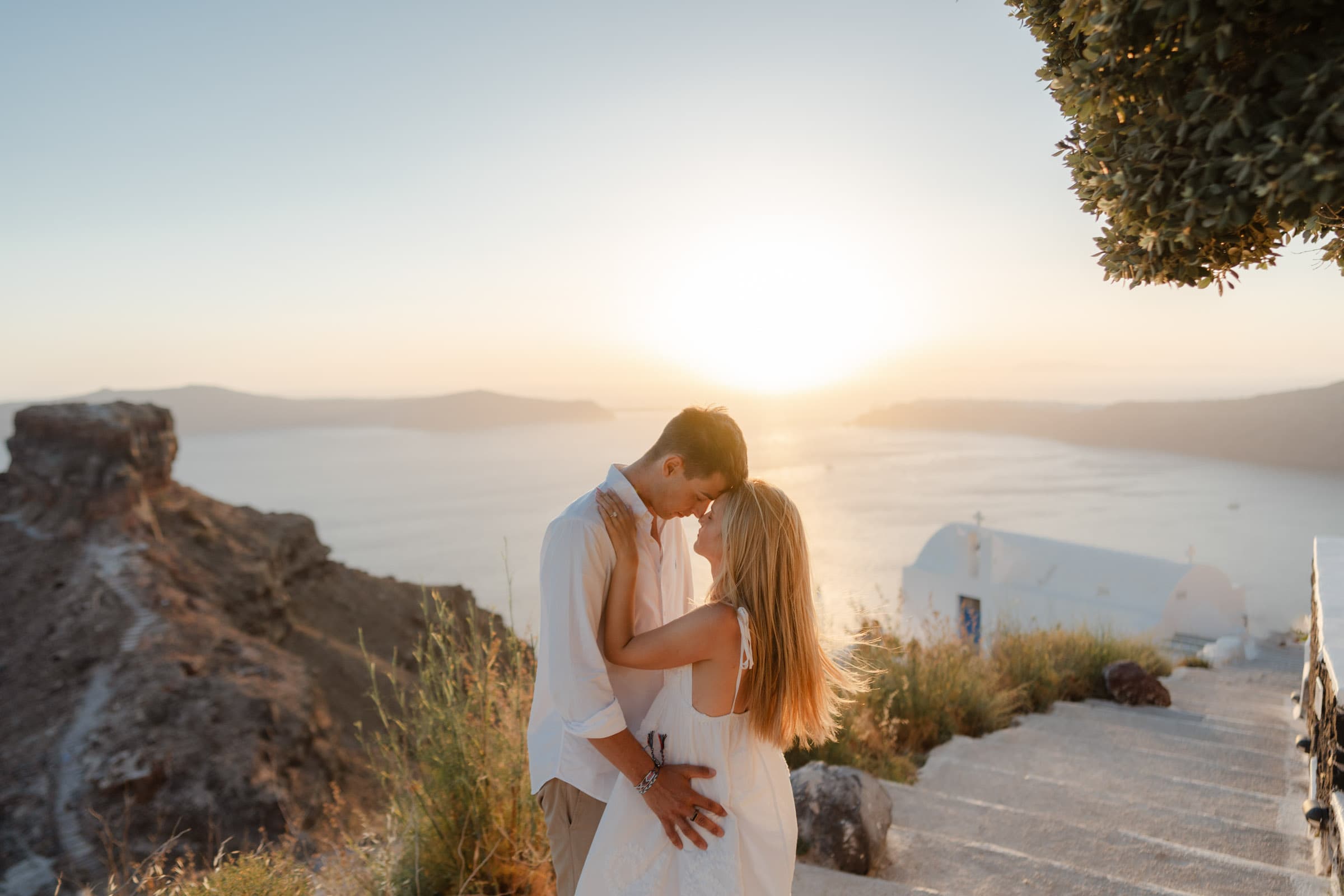 Floyd & Lauren – Santorini Proposal in Skaros rock Proposals in Santorini-32