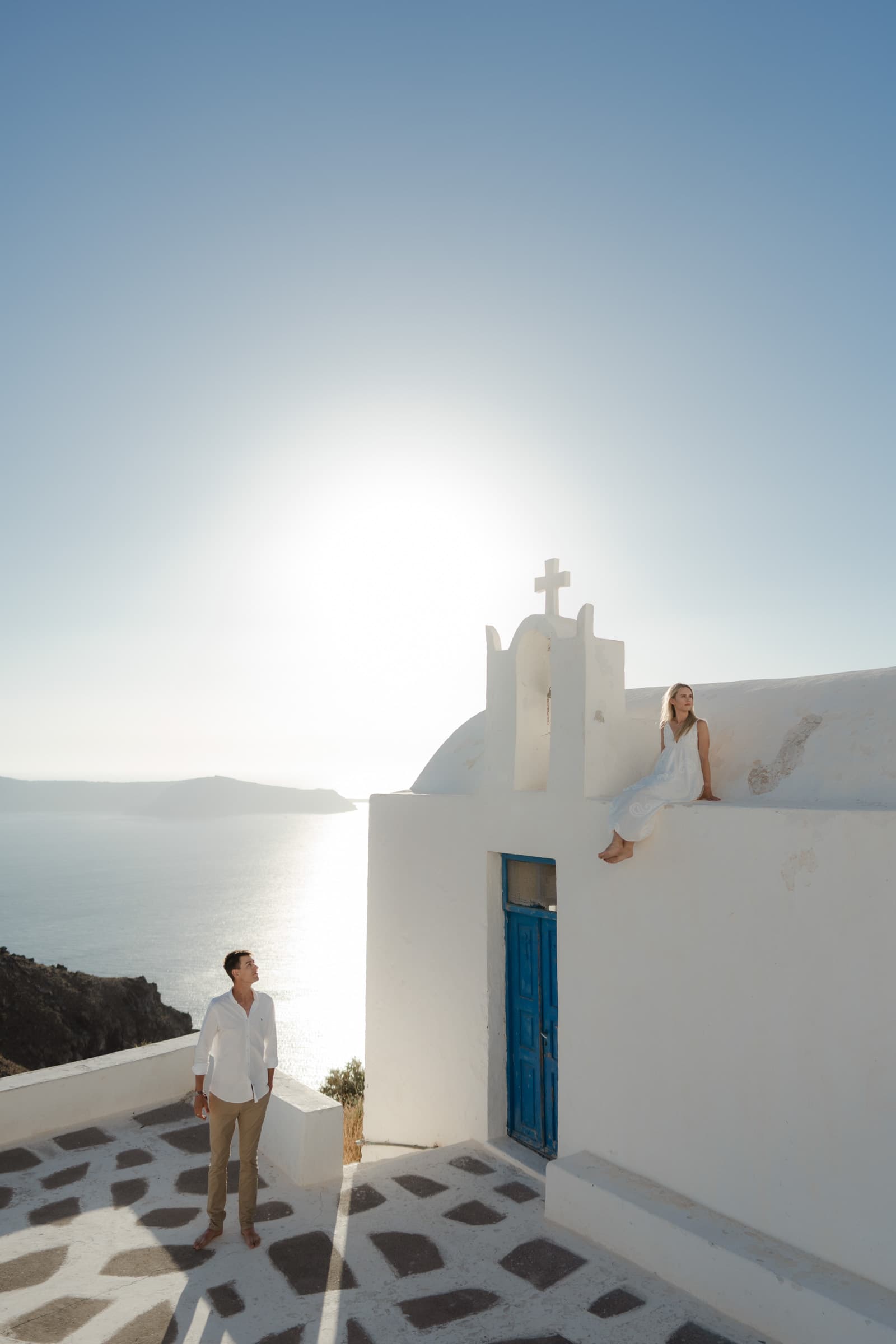 Floyd & Lauren – Santorini Proposal in Skaros rock Proposals in Santorini-8