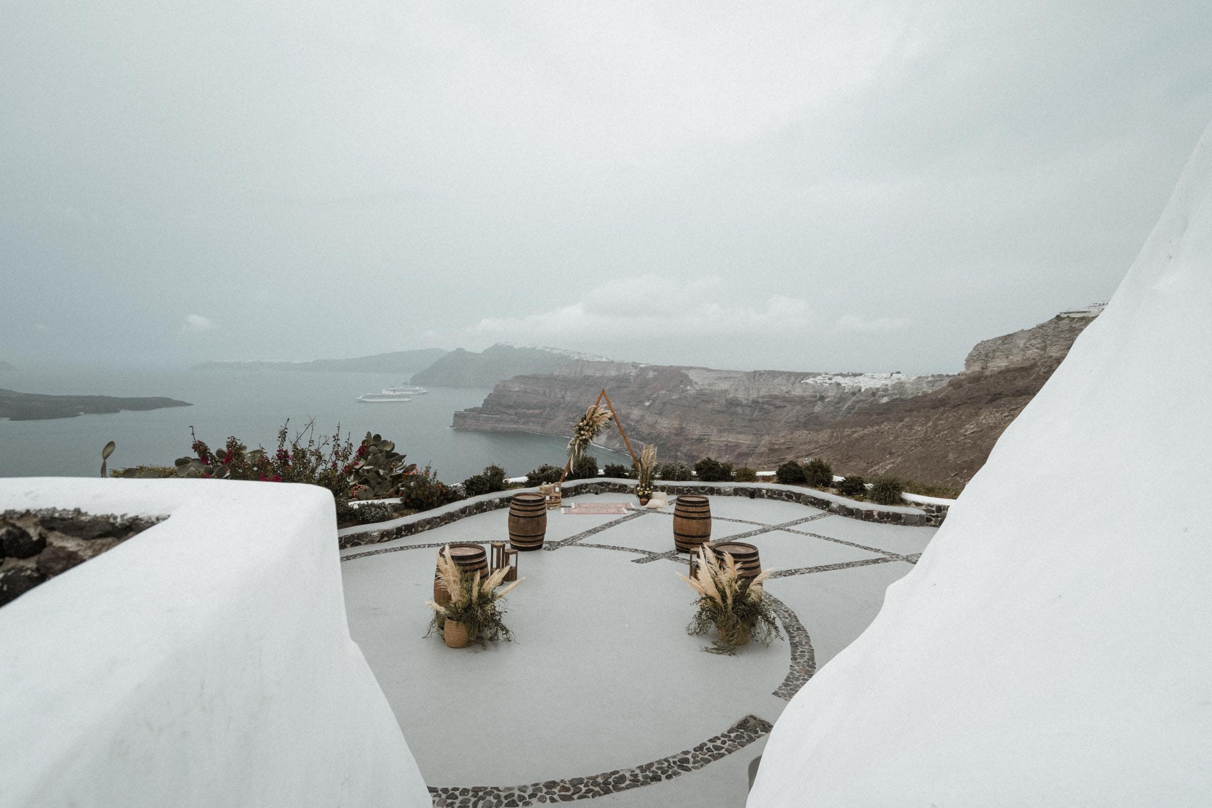 Ryan and Joelle elopement in Venetsanos winery Wedding Santorini-2