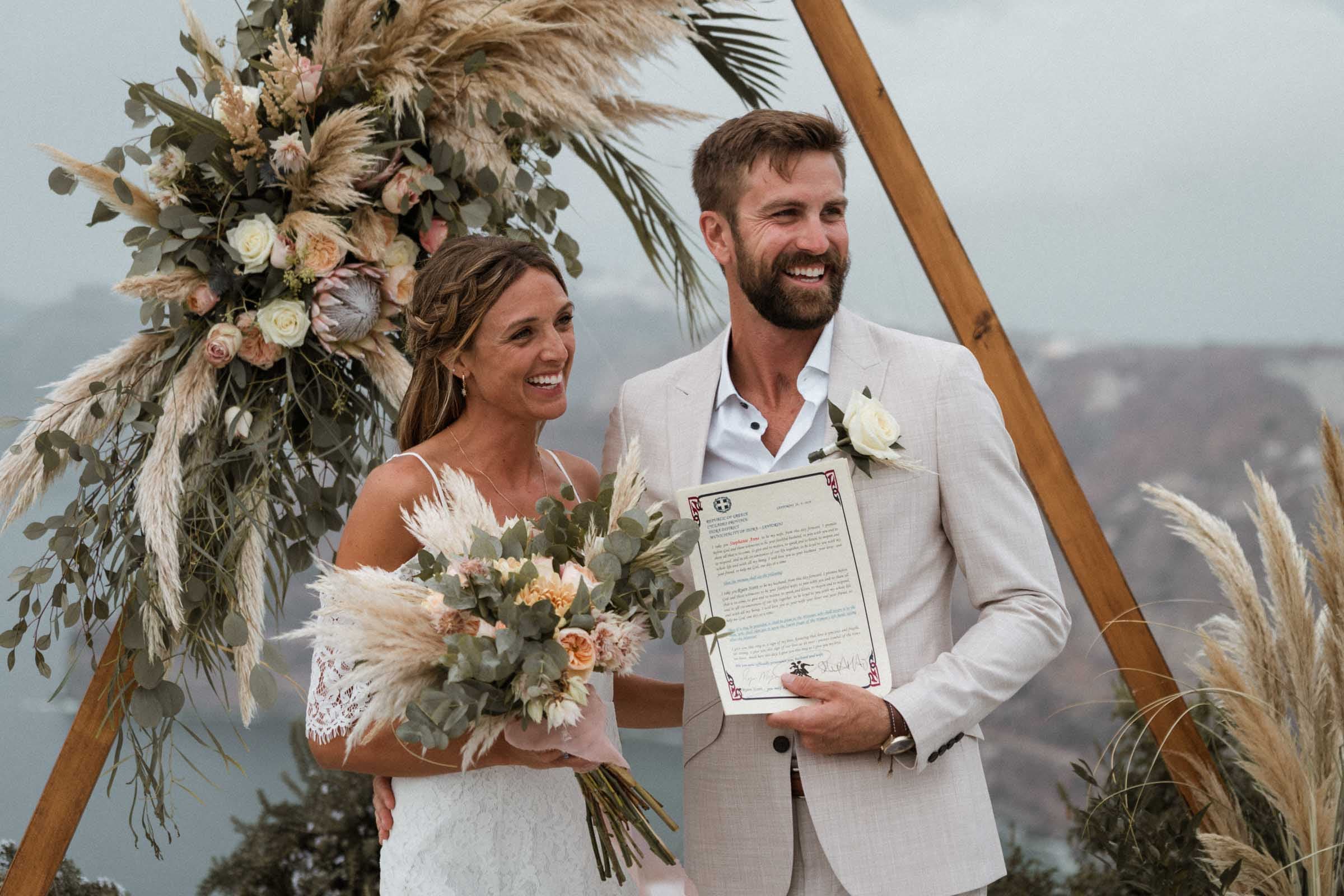 Ryan and Joelle elopement in Venetsanos winery Wedding Santorini-24