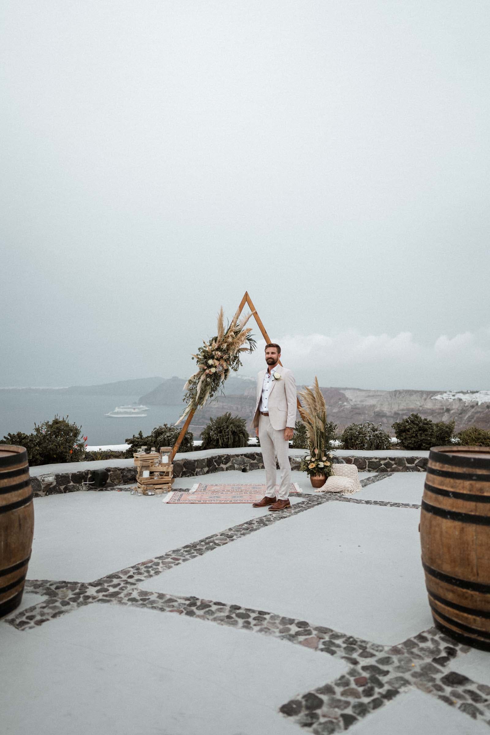 Ryan and Joelle elopement in Venetsanos winery Wedding Santorini-3