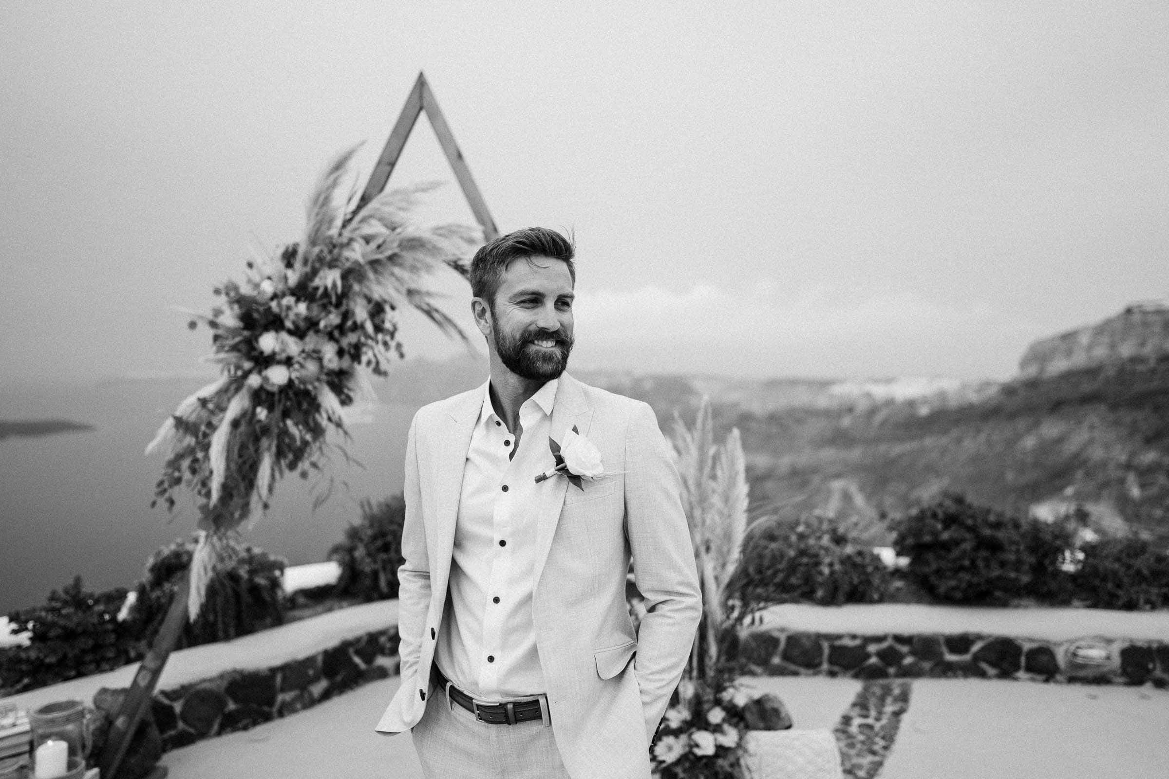 Ryan and Joelle elopement in Venetsanos winery Wedding Santorini-4