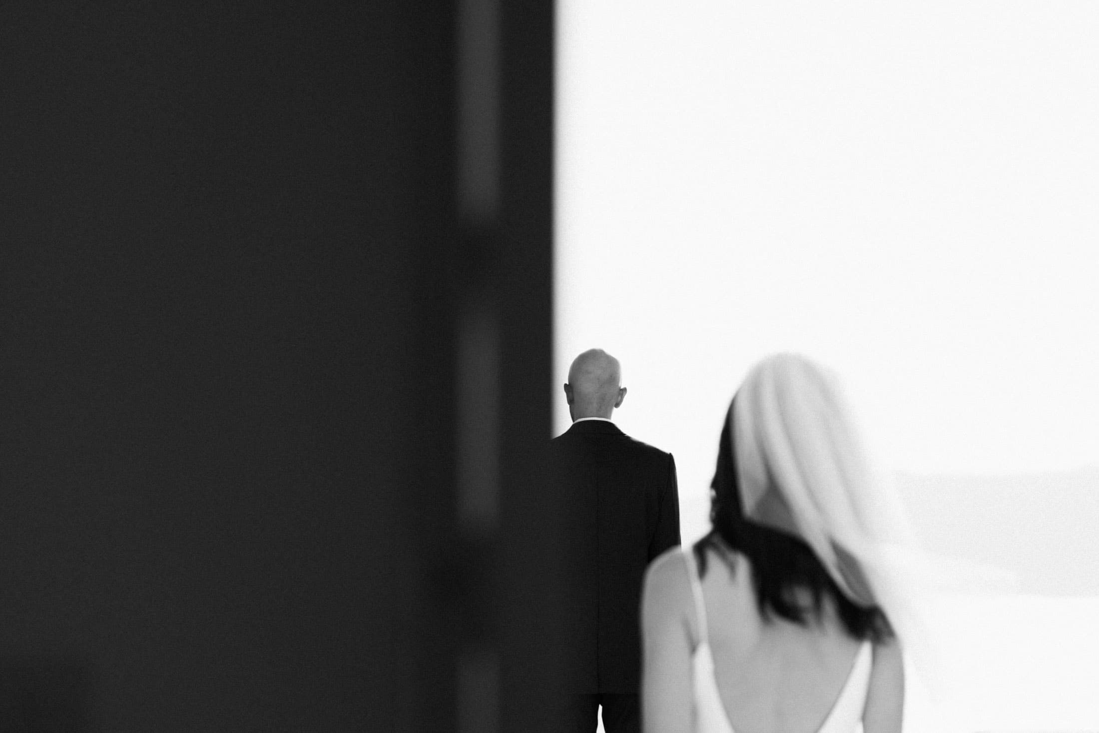 Miguel and Steffanie | emotions unfold in black and white Wedding Santorini-10