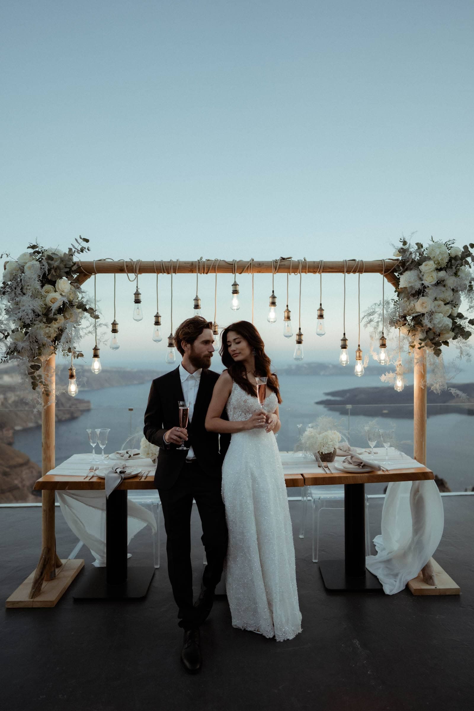 Wedding editorial photoshoot at Stella Rocca a mare. Wedding Santorini-16