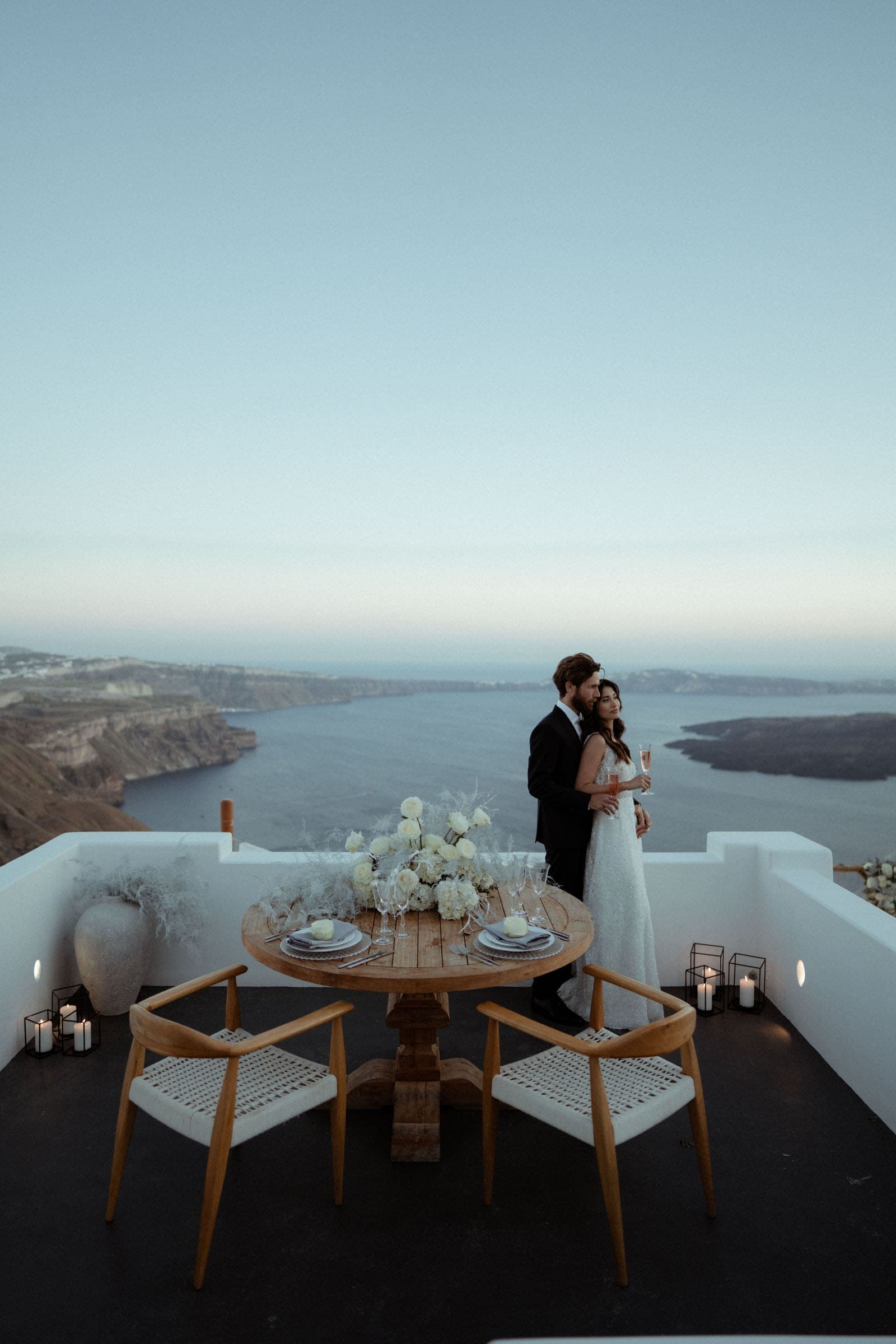 Wedding editorial photoshoot at Stella Rocca a mare. Wedding Santorini-20