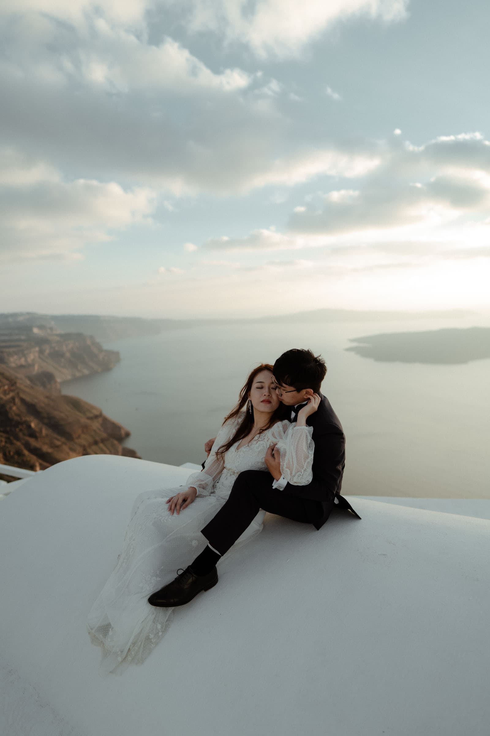 Jay and Cally | winter after wedding photoshoot in Santorini Wedding Santorini-33
