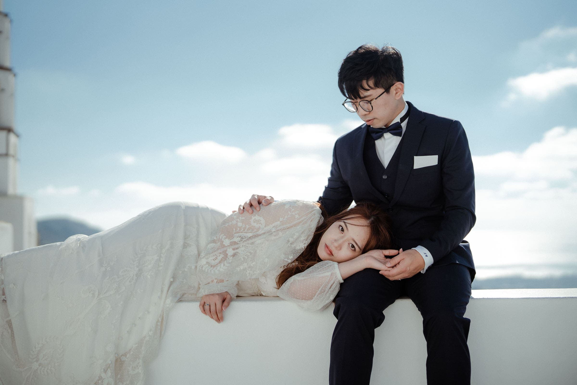 Jay and Cally | winter after wedding photoshoot in Santorini Wedding Santorini-4