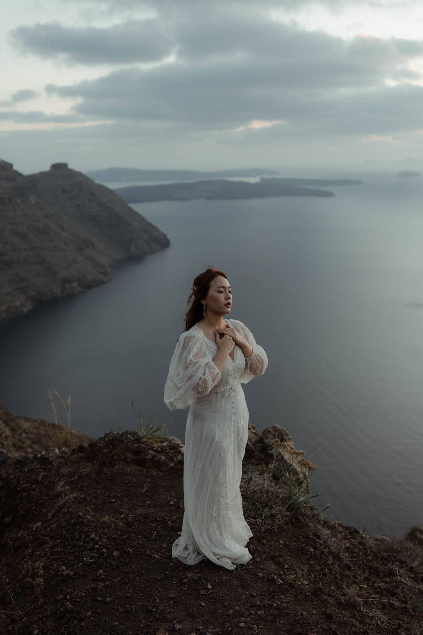 Jay and Cally | winter after wedding photoshoot in Santorini Wedding Santorini-42
