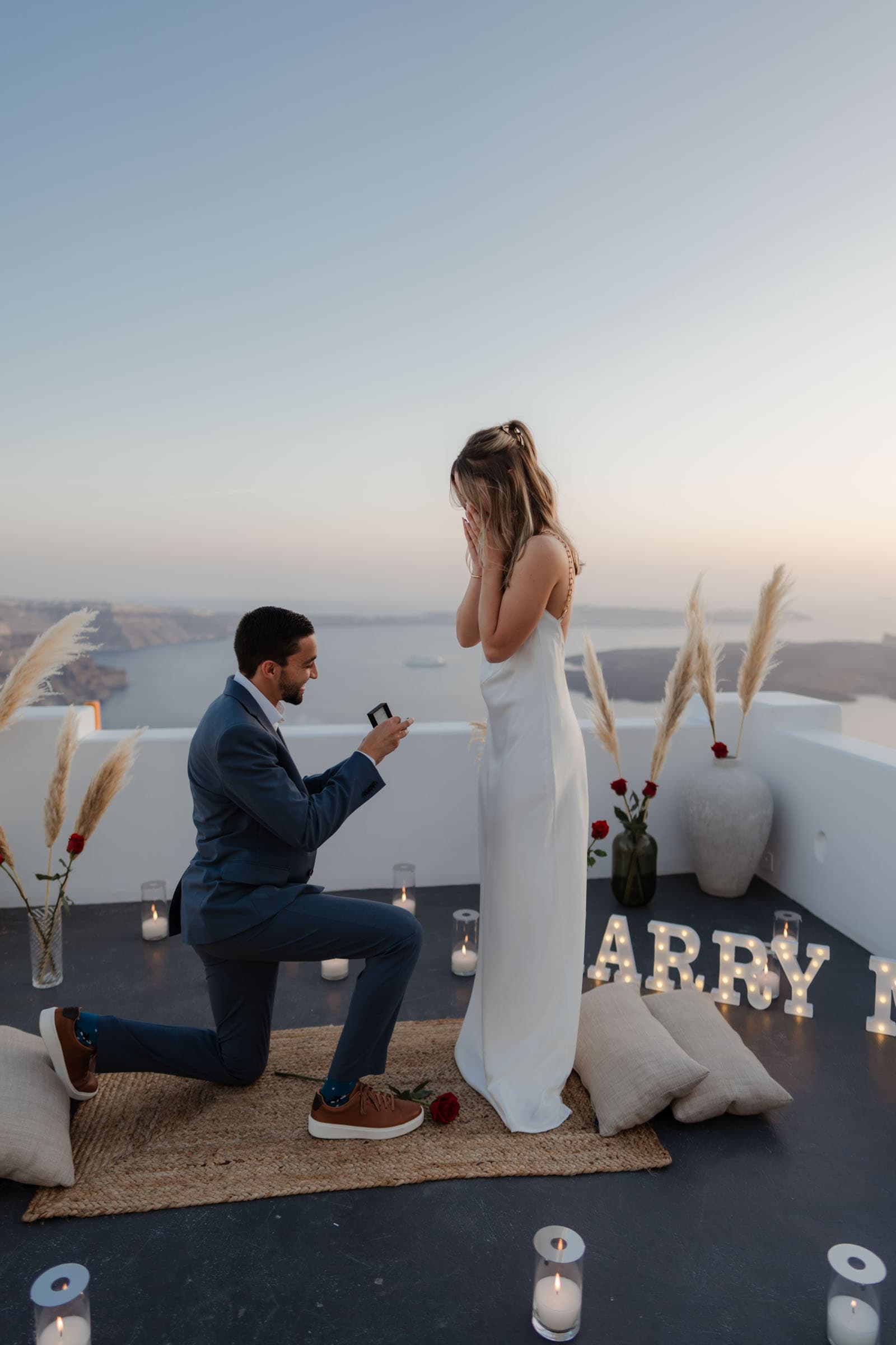 Daniel & Ciara – emotional proposal in Imerovigli Proposals in Santorini-26