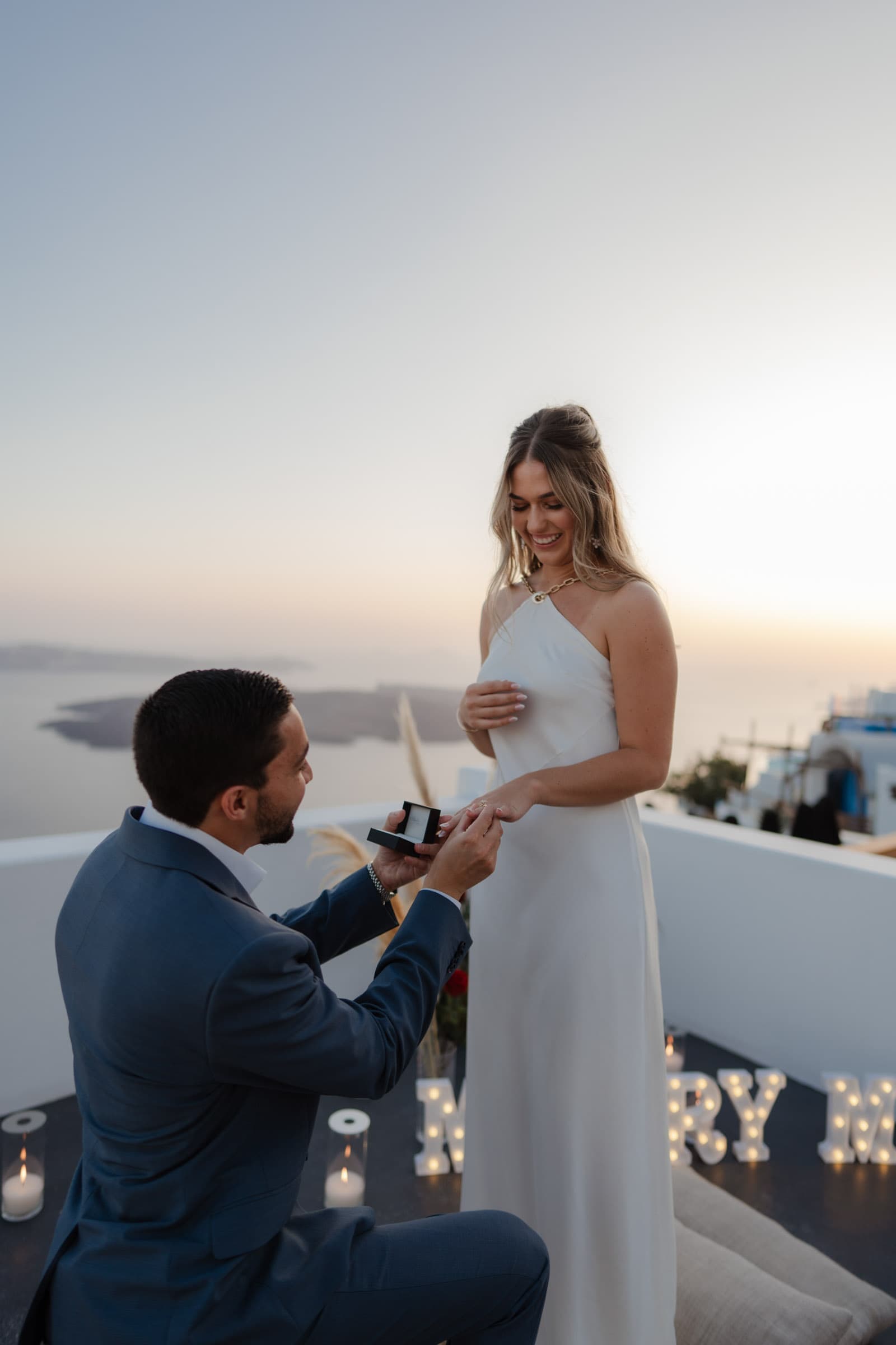 Daniel & Ciara – emotional proposal in Imerovigli Proposals in Santorini-27