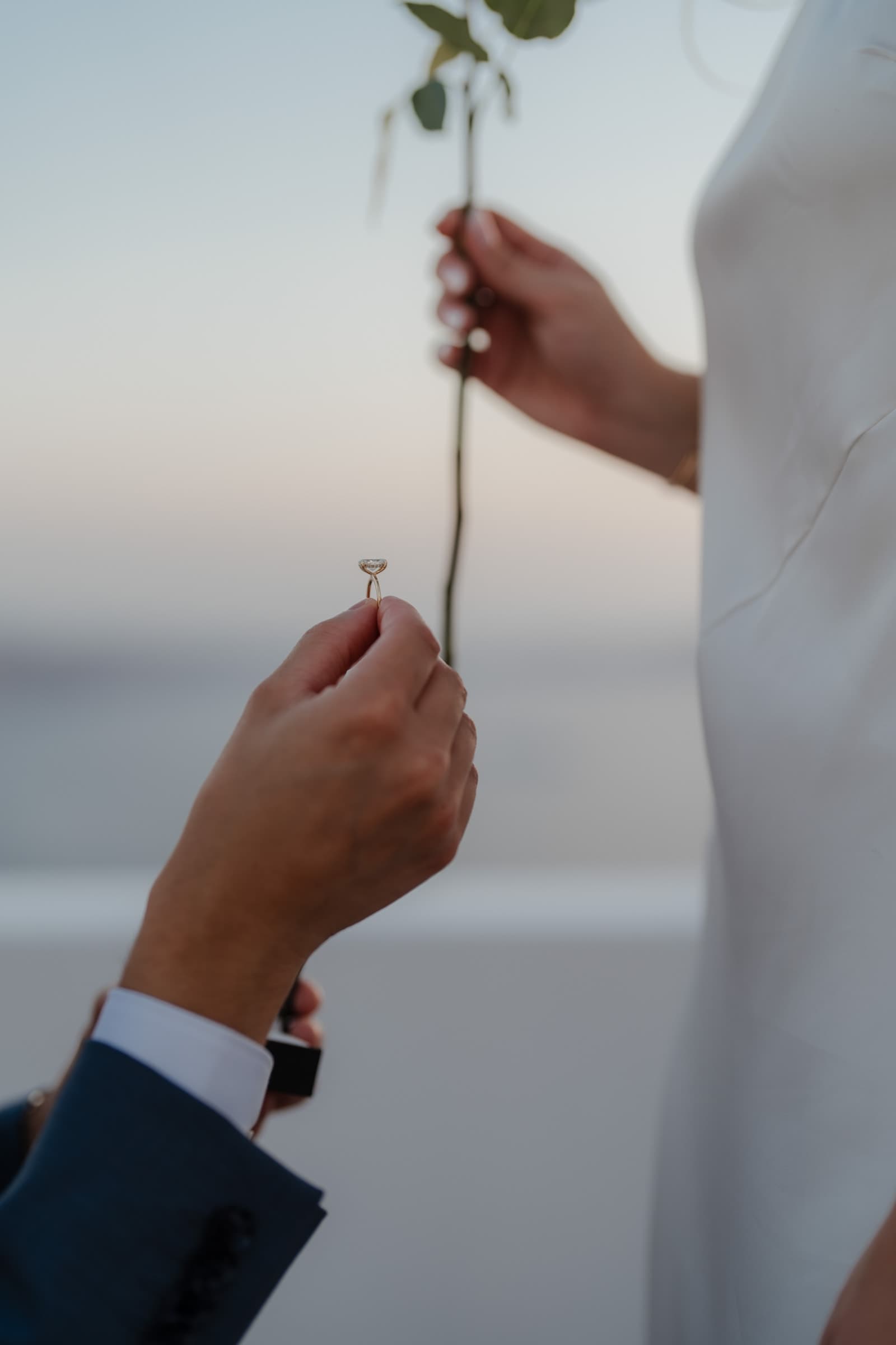 Daniel & Ciara – emotional proposal in Imerovigli Proposals in Santorini-30