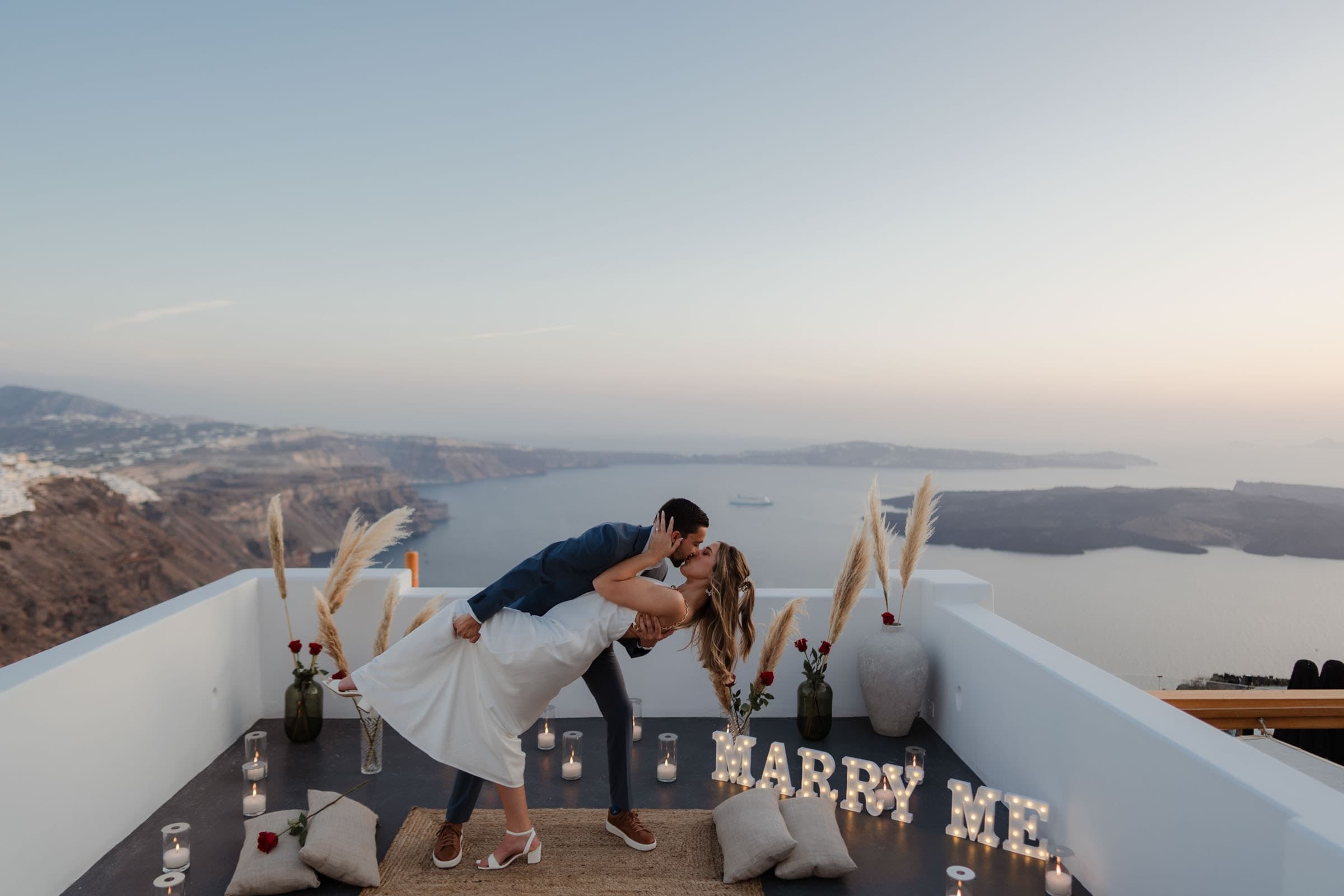 Daniel & Ciara – emotional proposal in Imerovigli Proposals in Santorini-32