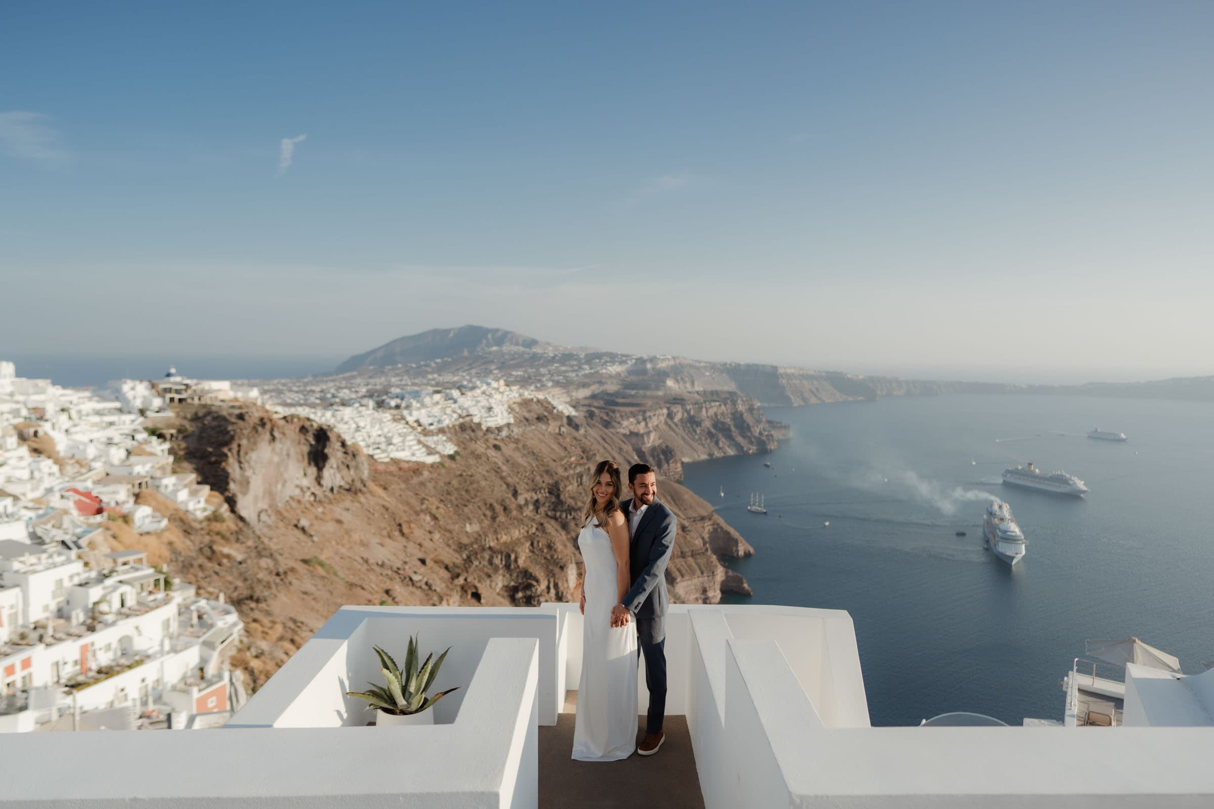 Daniel & Ciara – emotional proposal in Imerovigli Proposals in Santorini-7