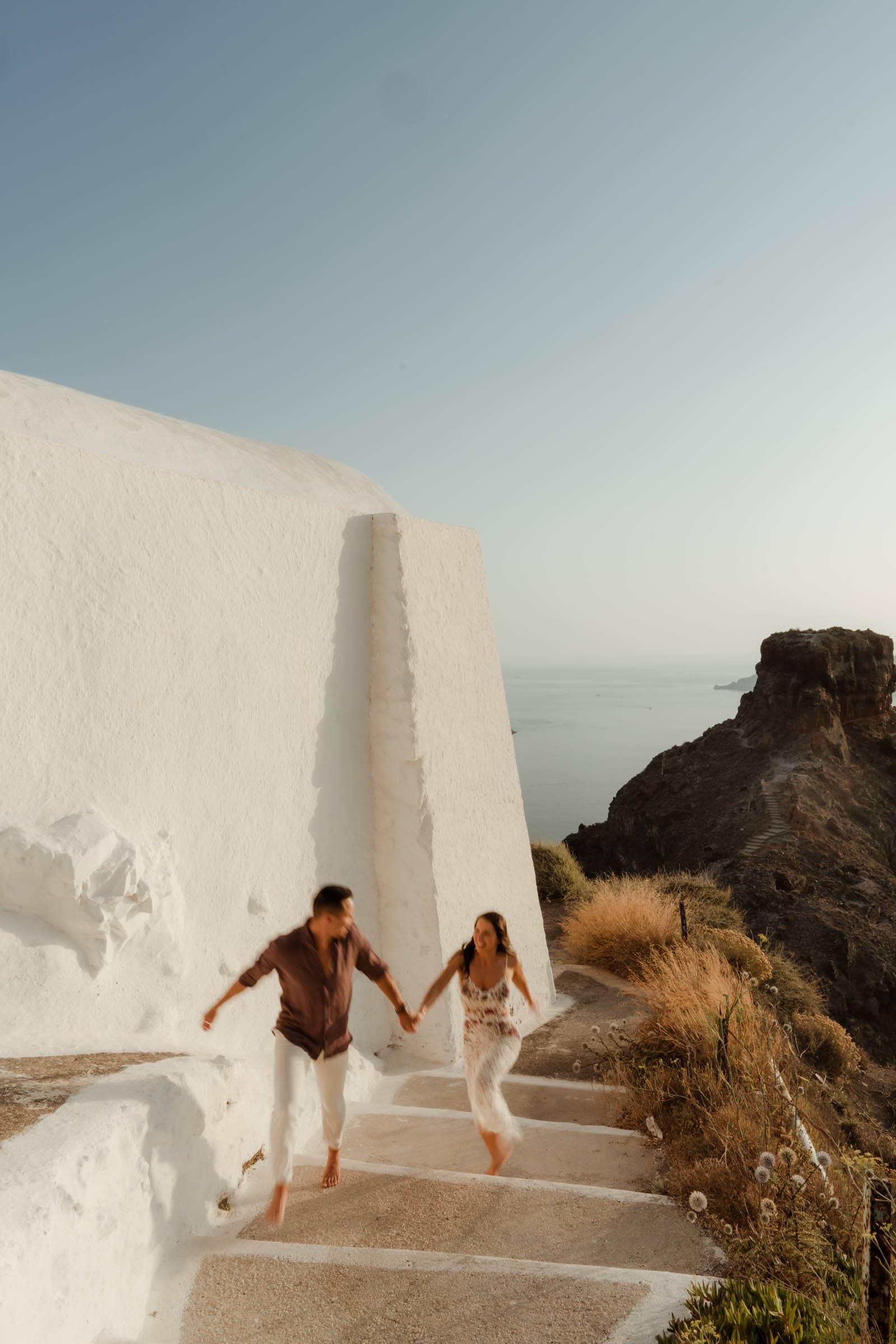 Jake & Bella | proposal in Skaros rock Proposals in Santorini-13