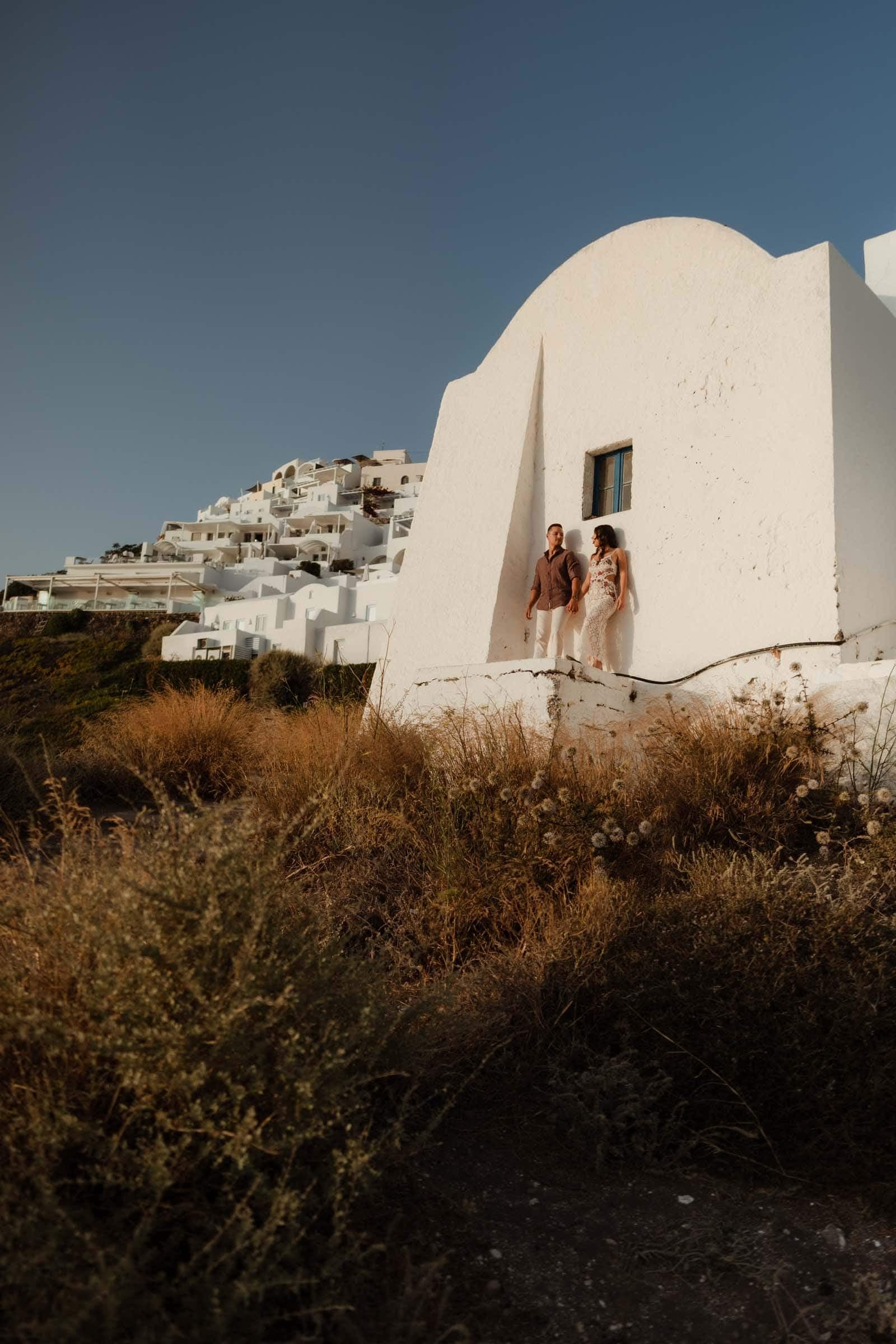 Jake & Bella | proposal in Skaros rock Proposals in Santorini-17