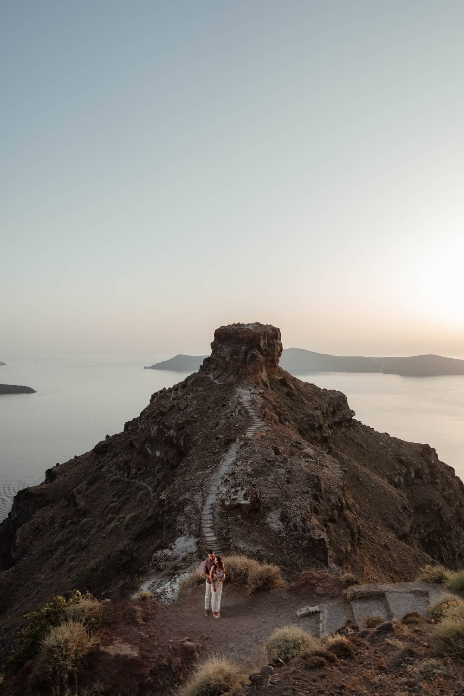 Jake & Bella | proposal in Skaros rock Proposals in Santorini-33