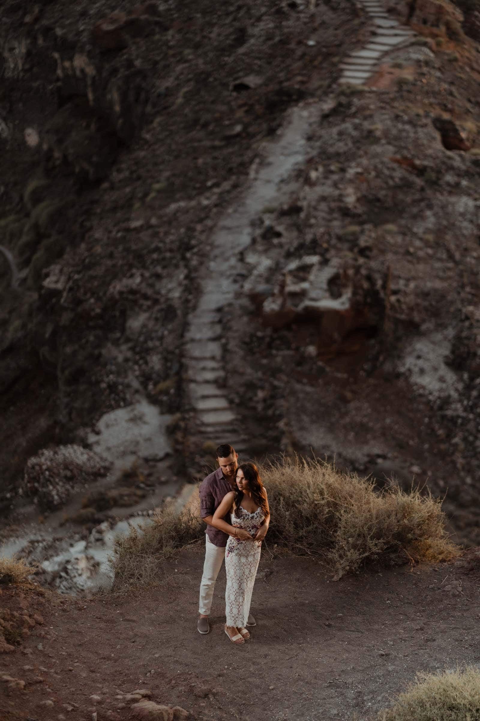 Jake & Bella | proposal in Skaros rock Proposals in Santorini-34