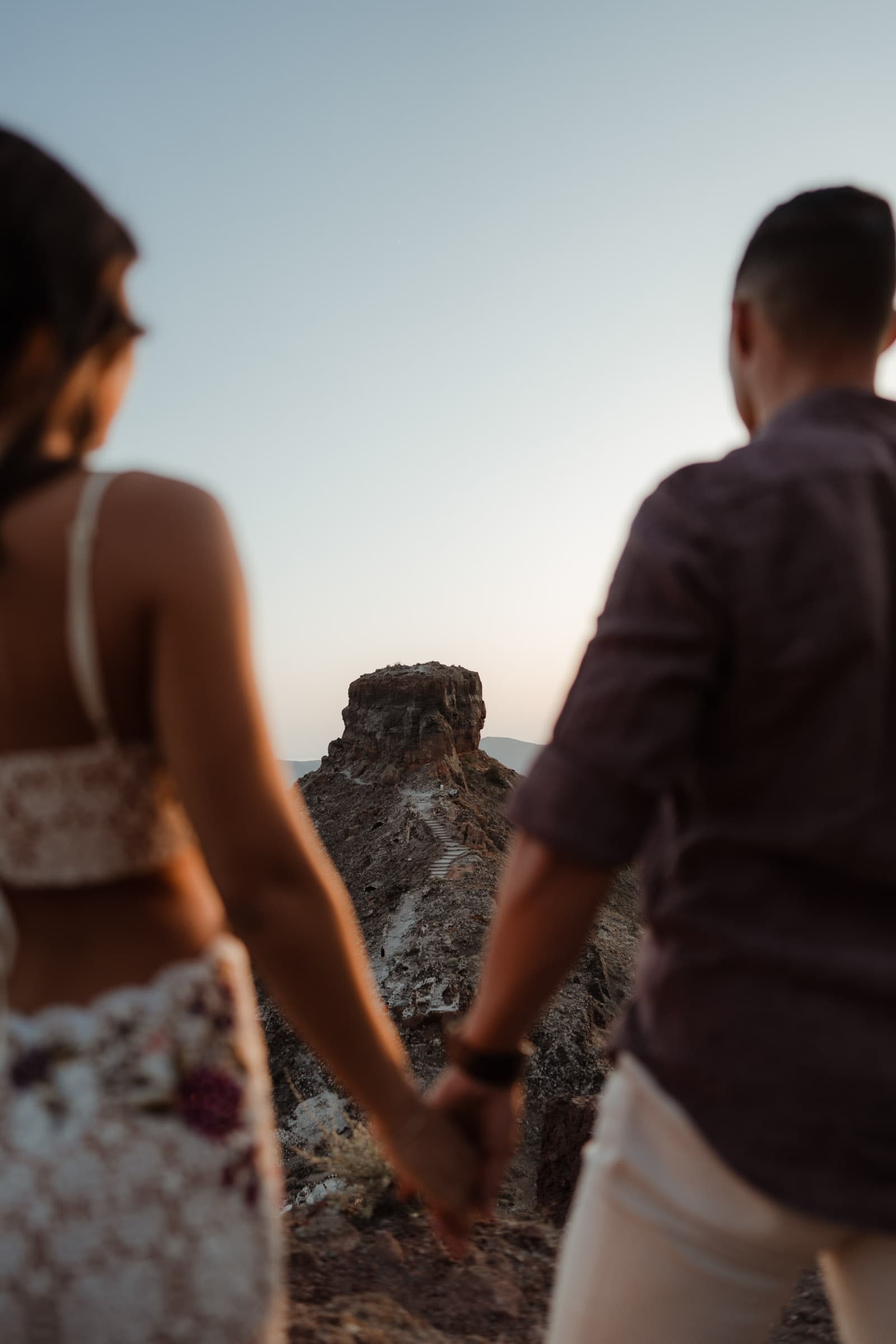 Jake & Bella | proposal in Skaros rock Proposals in Santorini-36