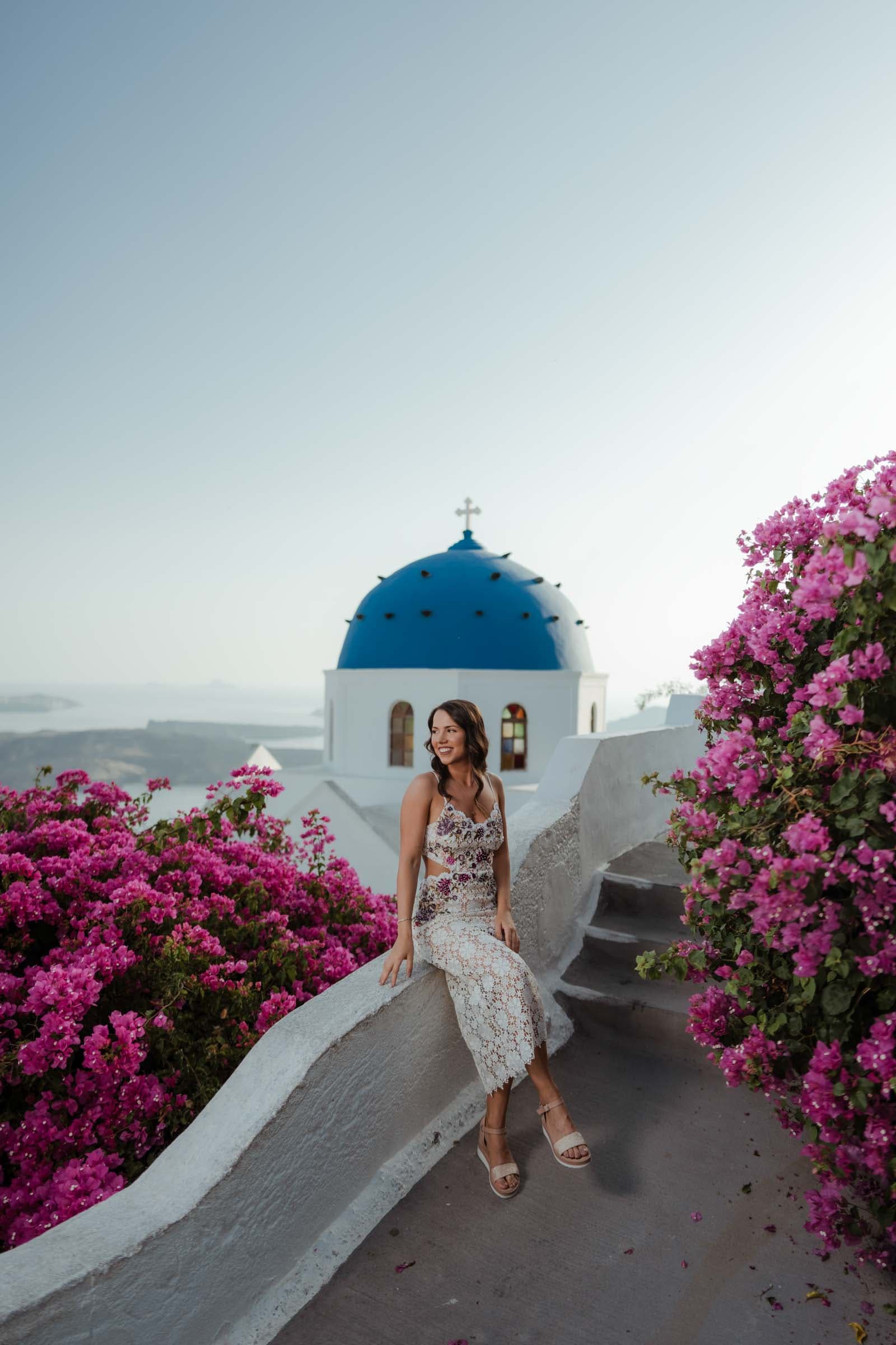 Jake & Bella | proposal in Skaros rock Proposals in Santorini-4