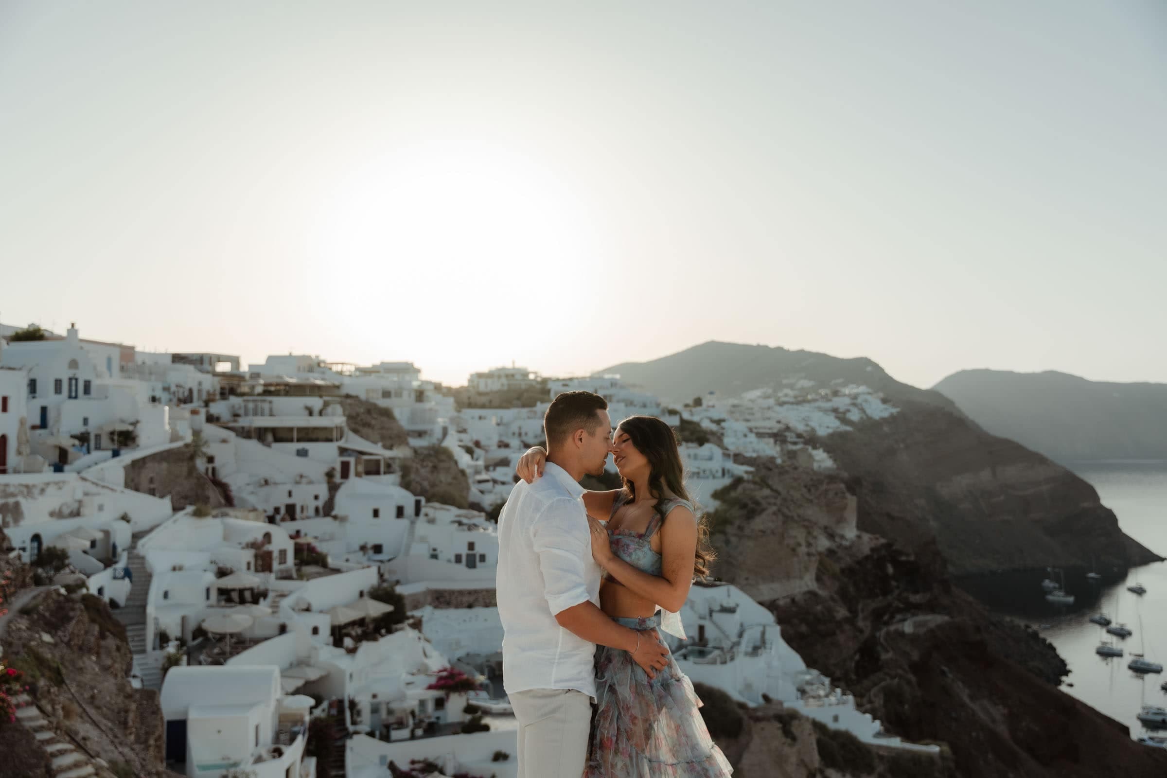 Jake & Bella | proposal in Skaros rock Proposals in Santorini-44