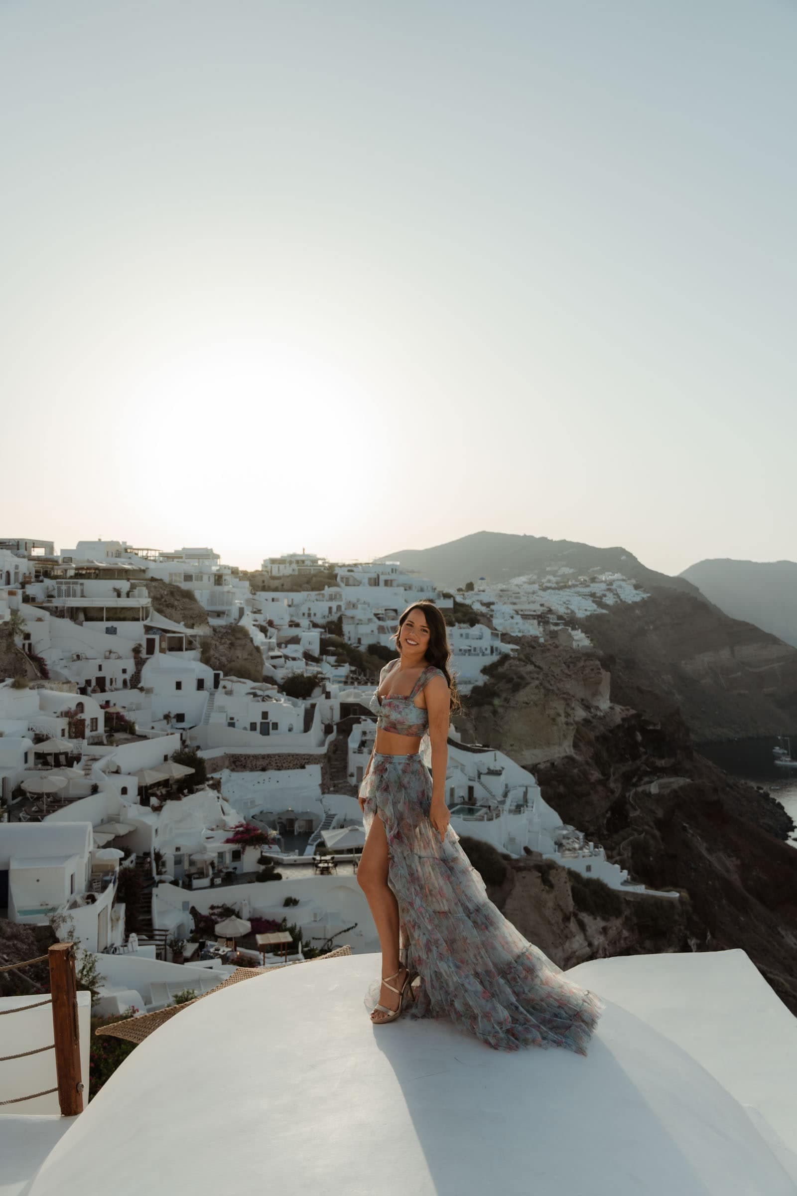 Jake & Bella | proposal in Skaros rock Proposals in Santorini-47