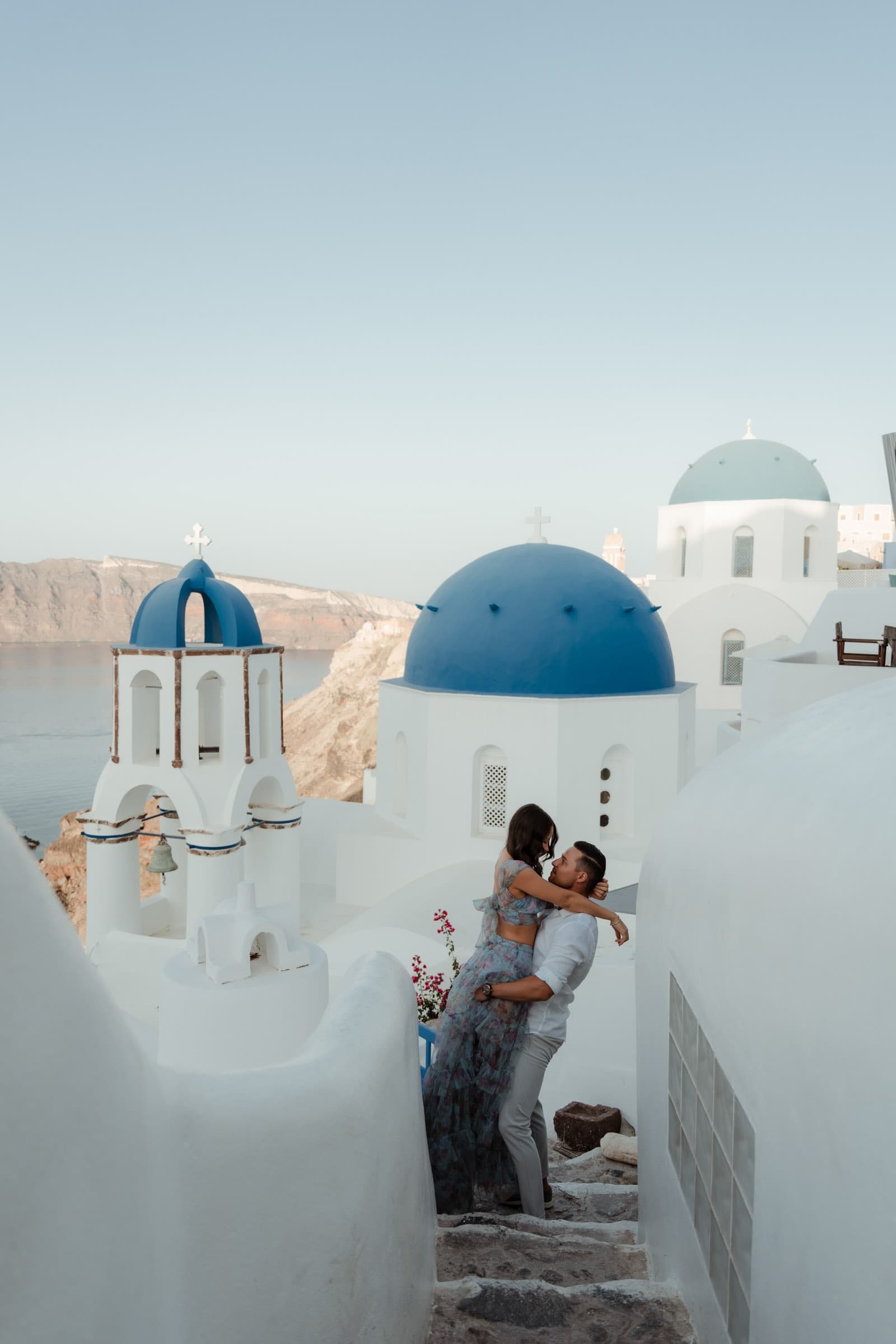 Jake & Bella | proposal in Skaros rock Proposals in Santorini-51