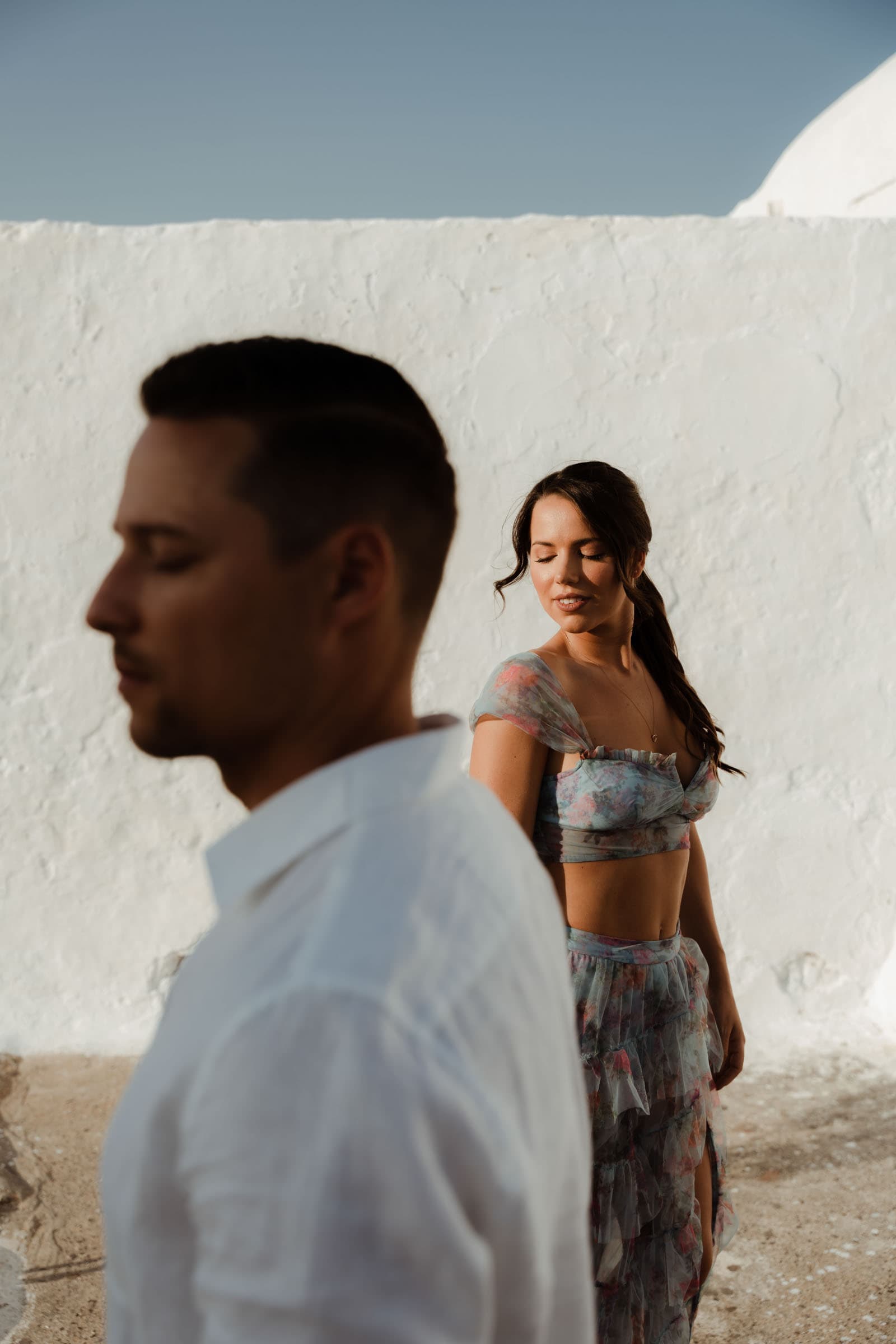 Jake & Bella | proposal in Skaros rock Proposals in Santorini-59