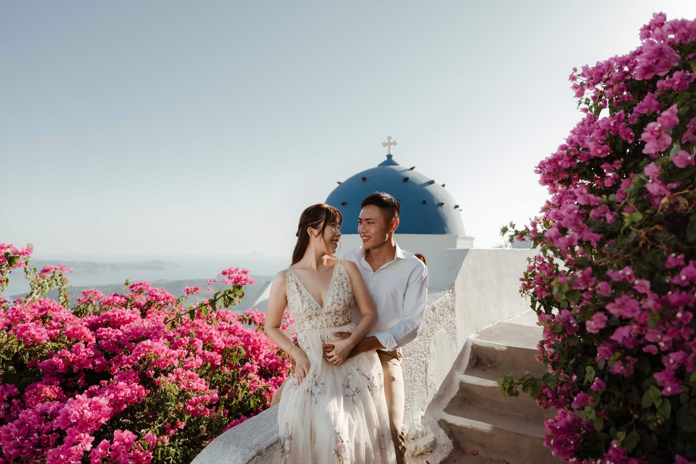 Jonathan & Be | Romantic couple session in Skaros rock Couple Sessions-3