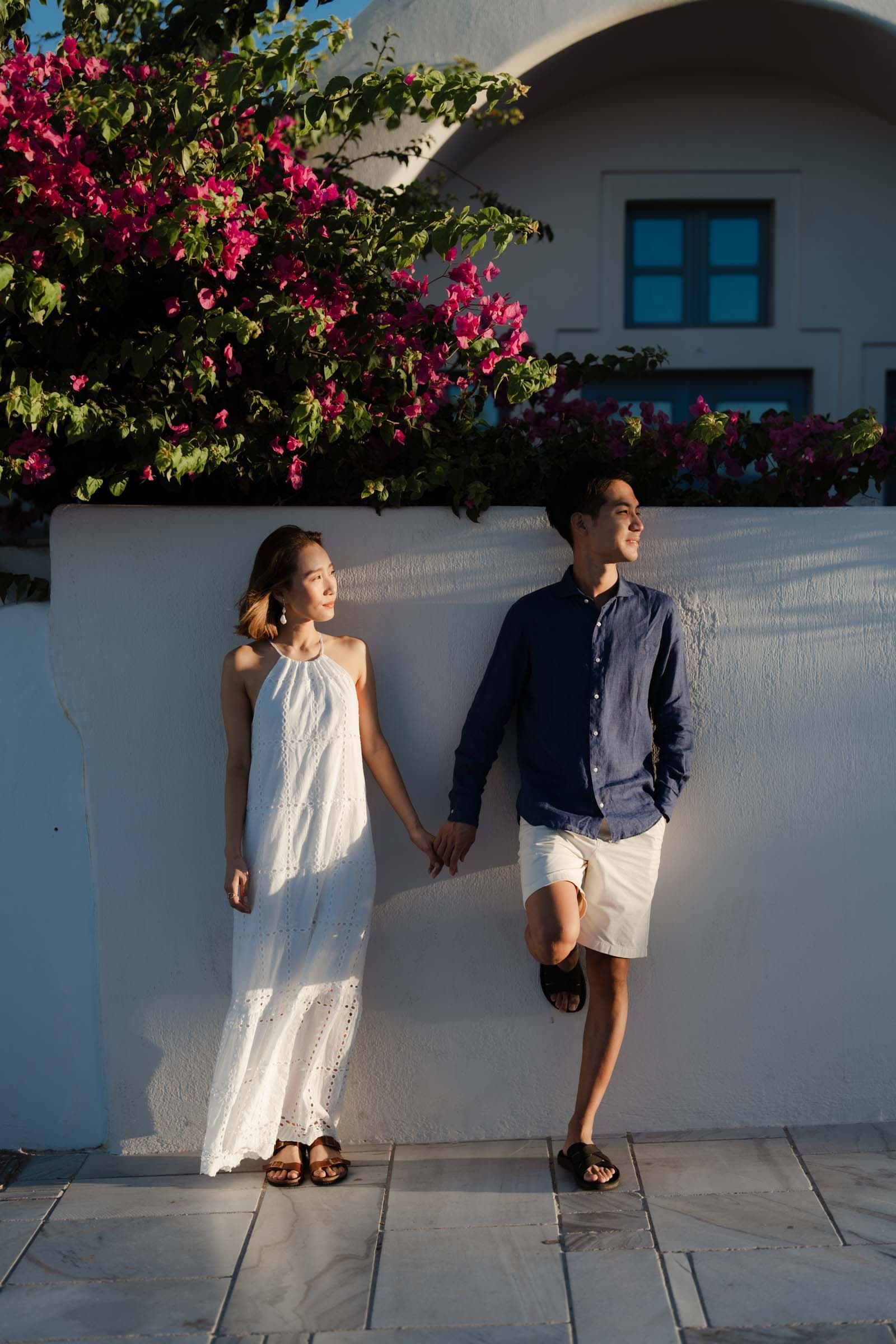 Hattori & Aiko | Aesthetic couple photoshoot in Santorini Couple Sessions-16