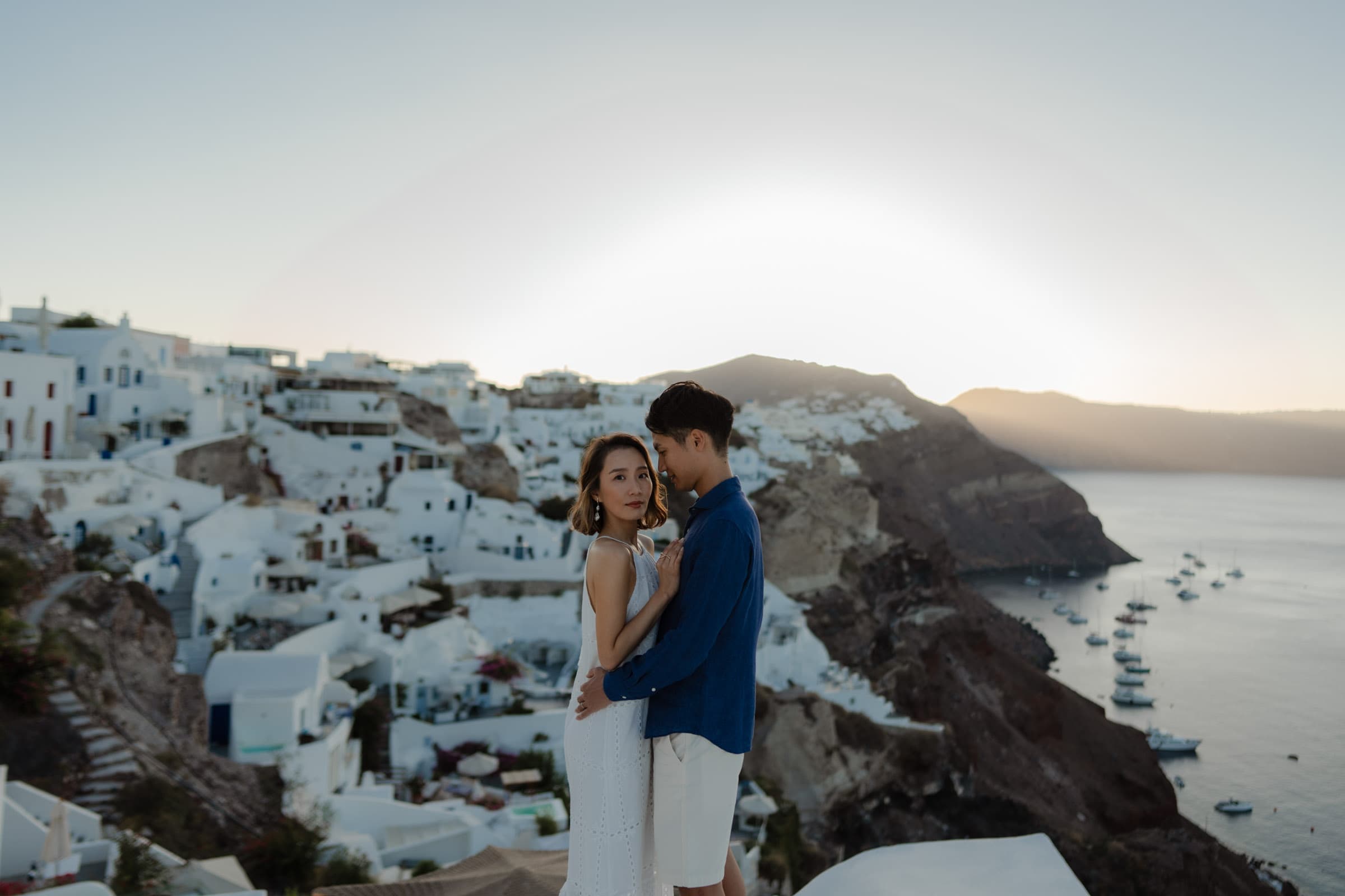 Hattori & Aiko | Aesthetic couple photoshoot in Santorini Couple Sessions-2