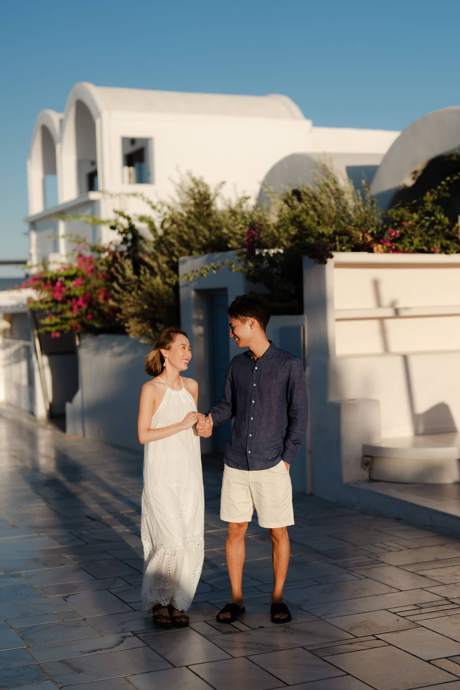 Hattori & Aiko | Aesthetic couple photoshoot in Santorini Couple Sessions-19
