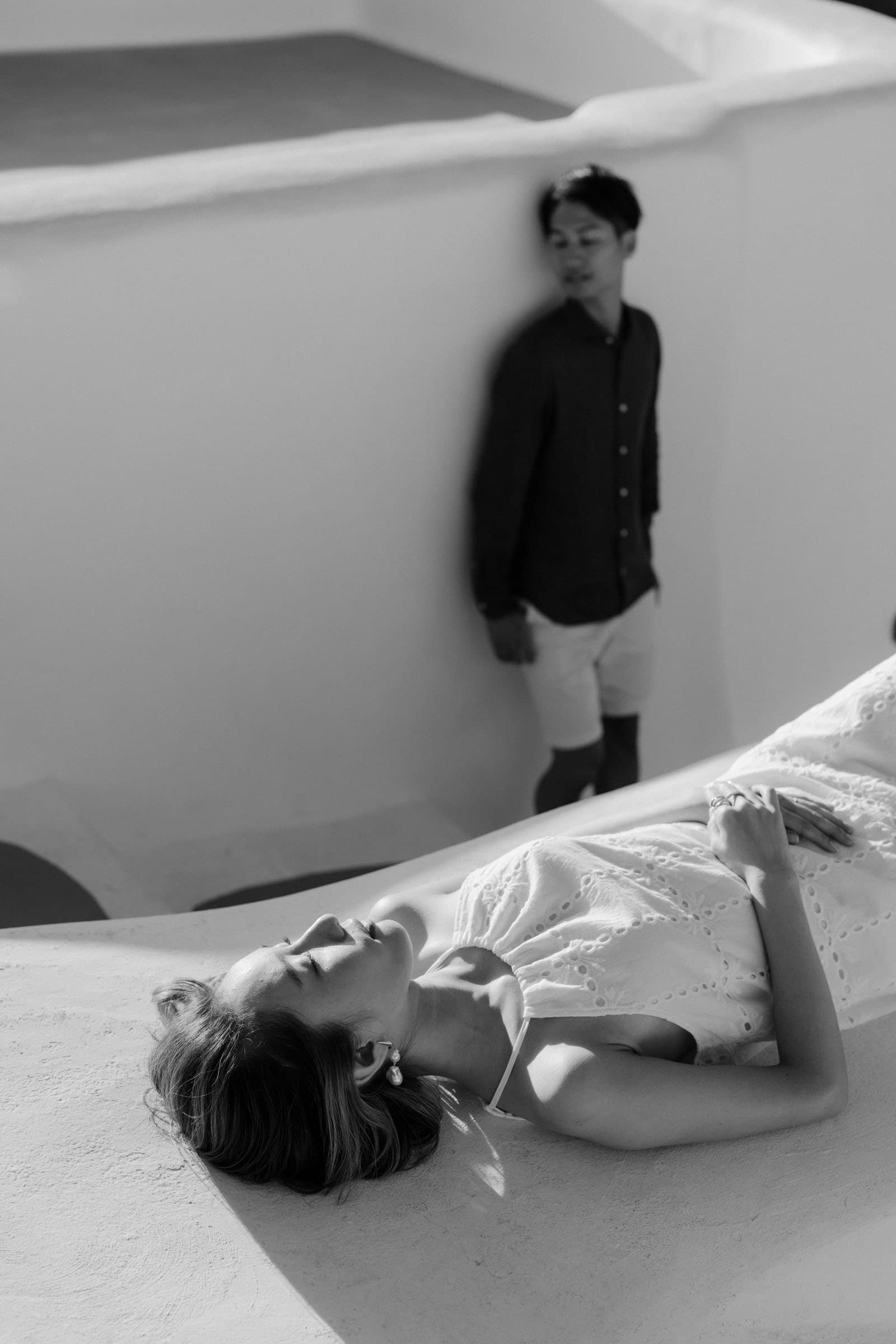 Hattori & Aiko | Aesthetic couple photoshoot in Santorini Couple Sessions-49