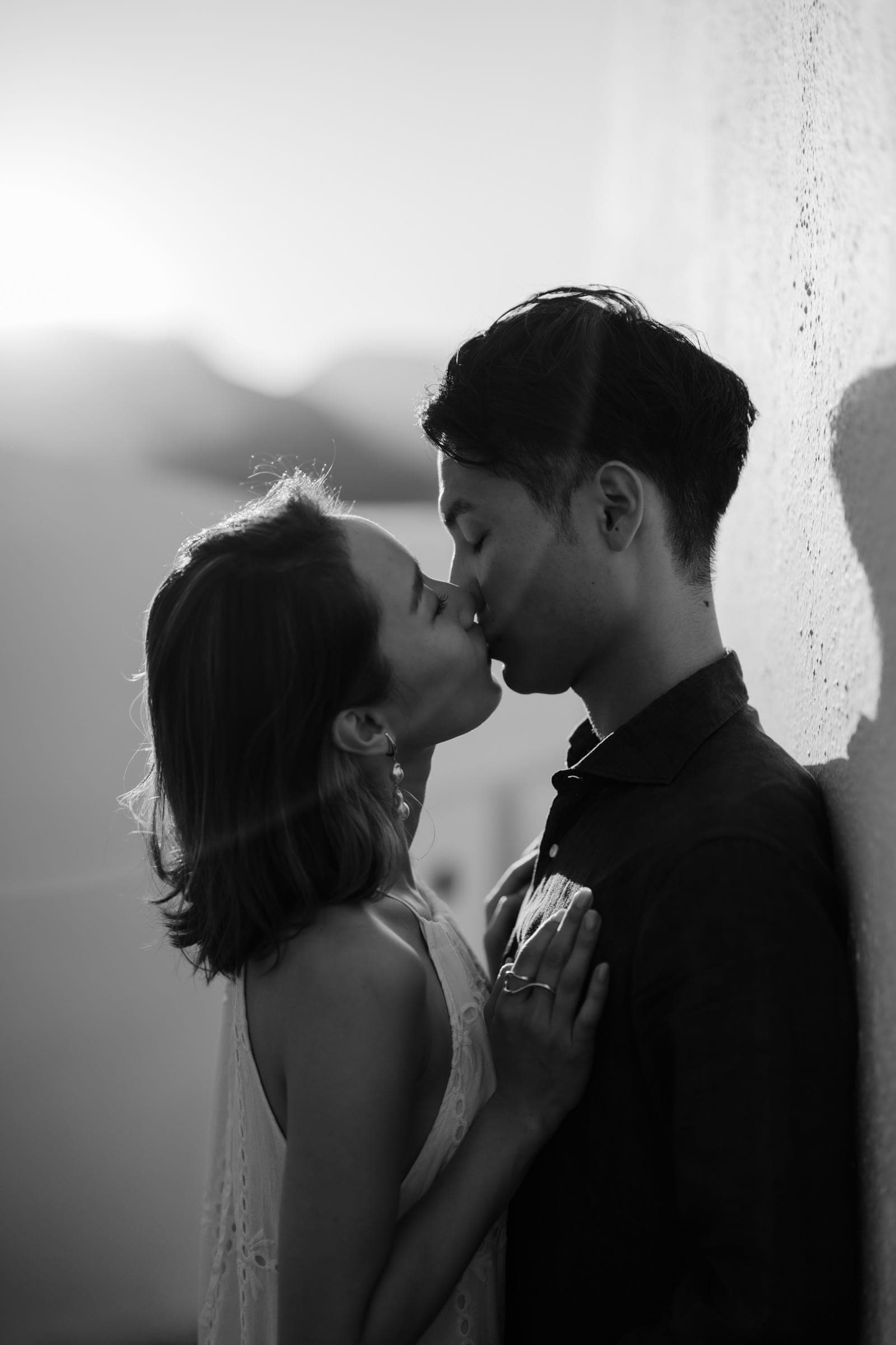 Hattori & Aiko | Aesthetic couple photoshoot in Santorini Couple Sessions-9