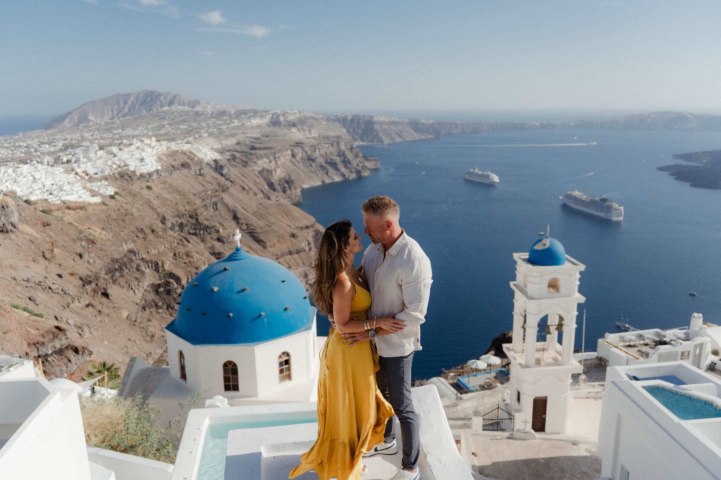 Ashlee and Steven – Wedding proposal photoshoot 20 years later Proposals in Santorini-1