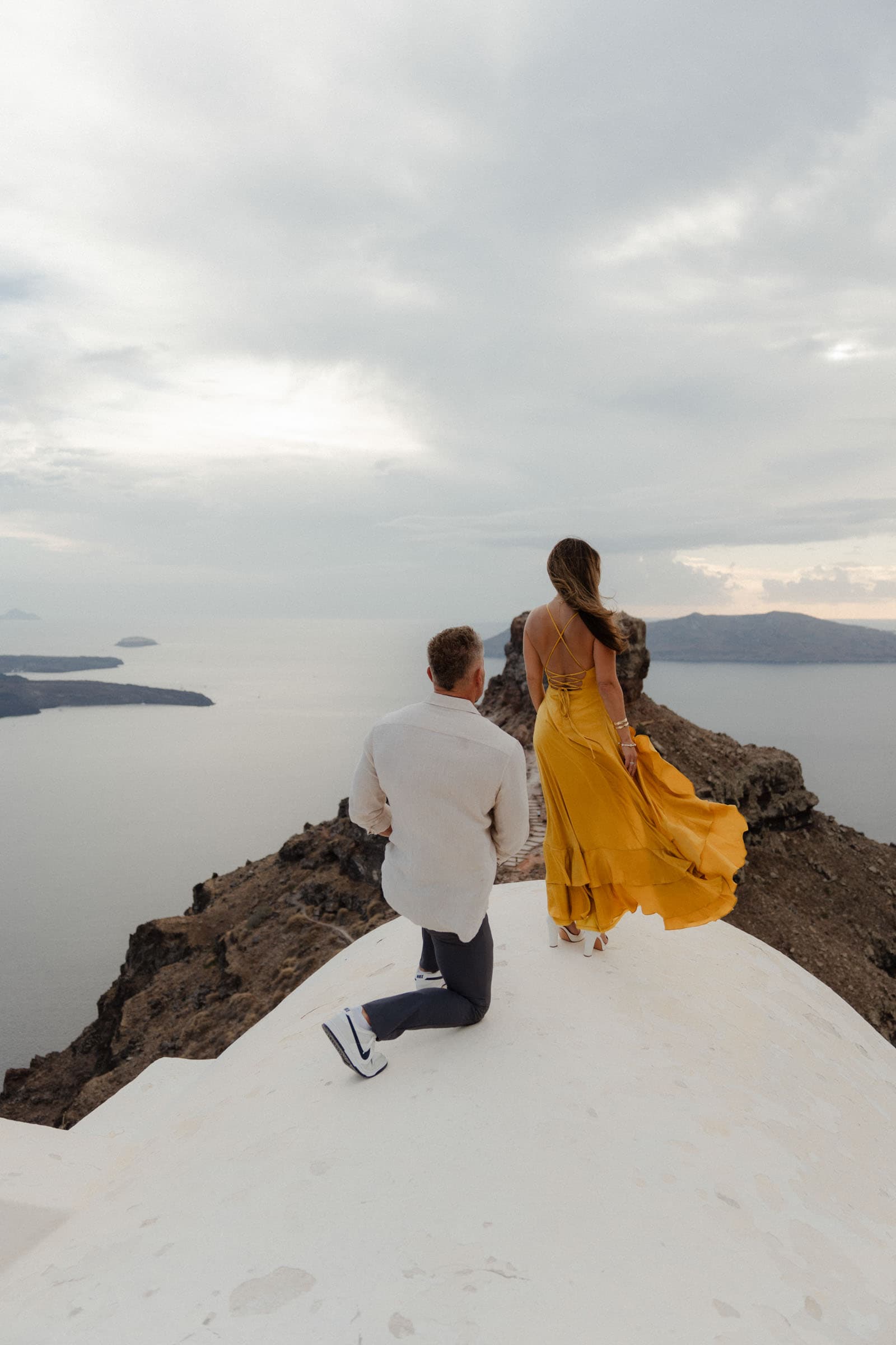 Ashlee and Steven – Wedding proposal photoshoot 20 years later Proposals in Santorini-27