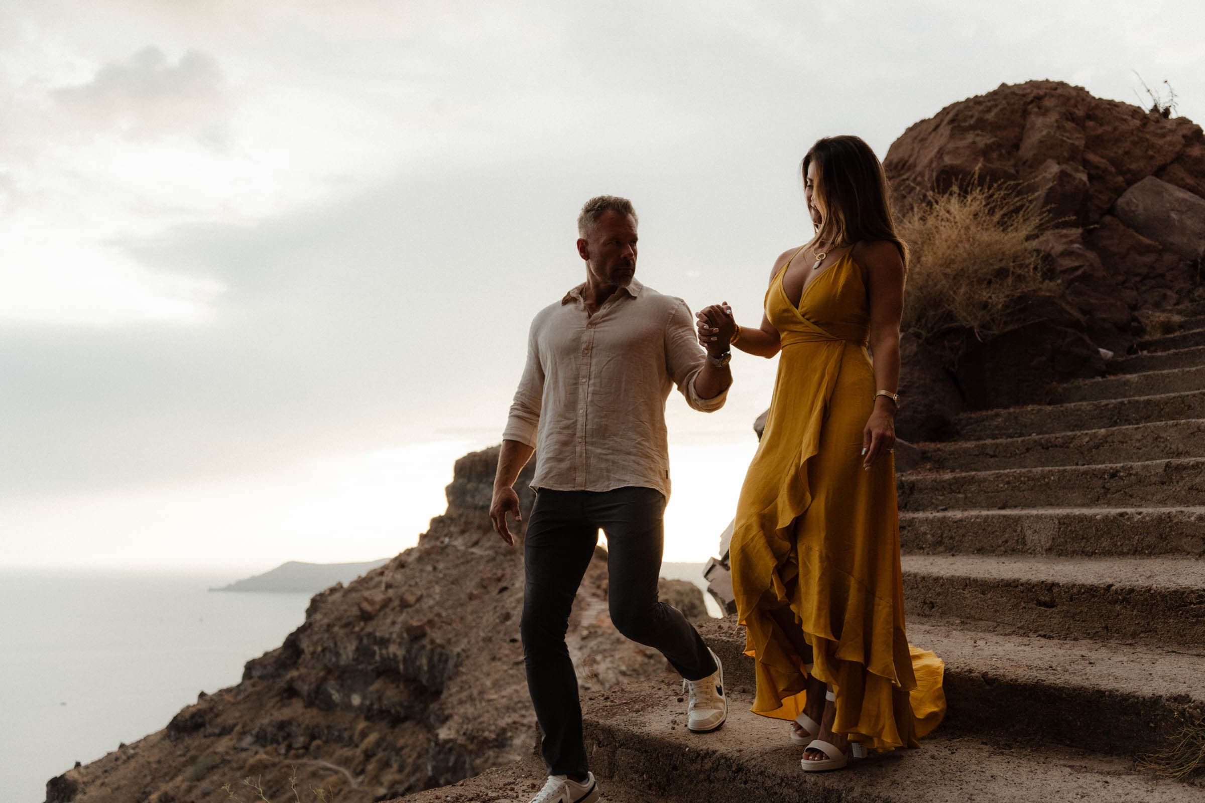Ashlee and Steven – Wedding proposal photoshoot 20 years later Proposals in Santorini-33