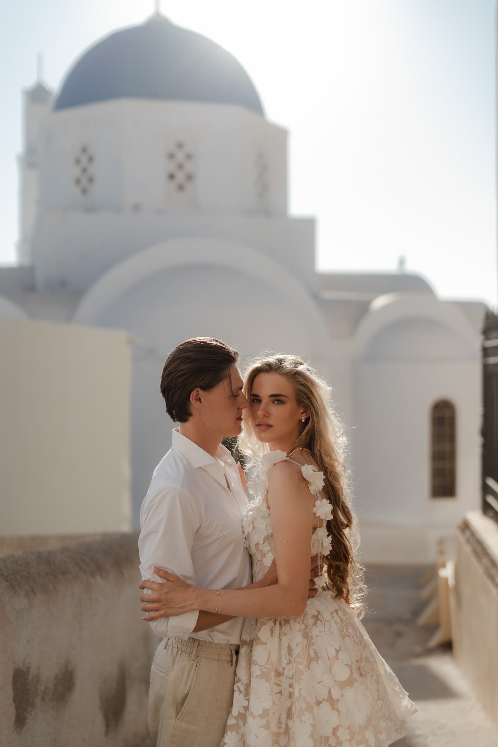 Alyshia and Julian | Santorini Couple Photoshoot in Pyrgos & Imerovigli Couple Sessions-14