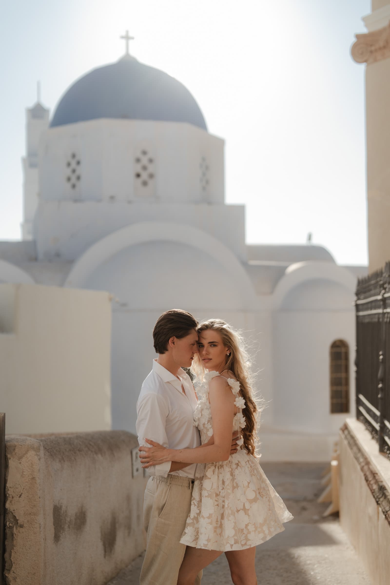 Alyshia and Julian | Santorini Couple Photoshoot in Pyrgos & Imerovigli Couple Sessions-15